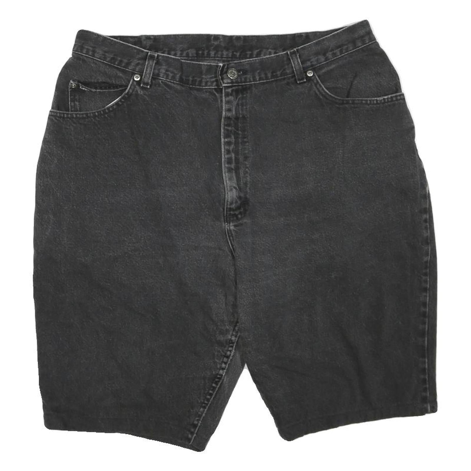 LEE Womens Shorts Black Denim XL W38 Casual Cotton Blend Comfortable Fit Refurbished - N/A refurbished available on Cerqular