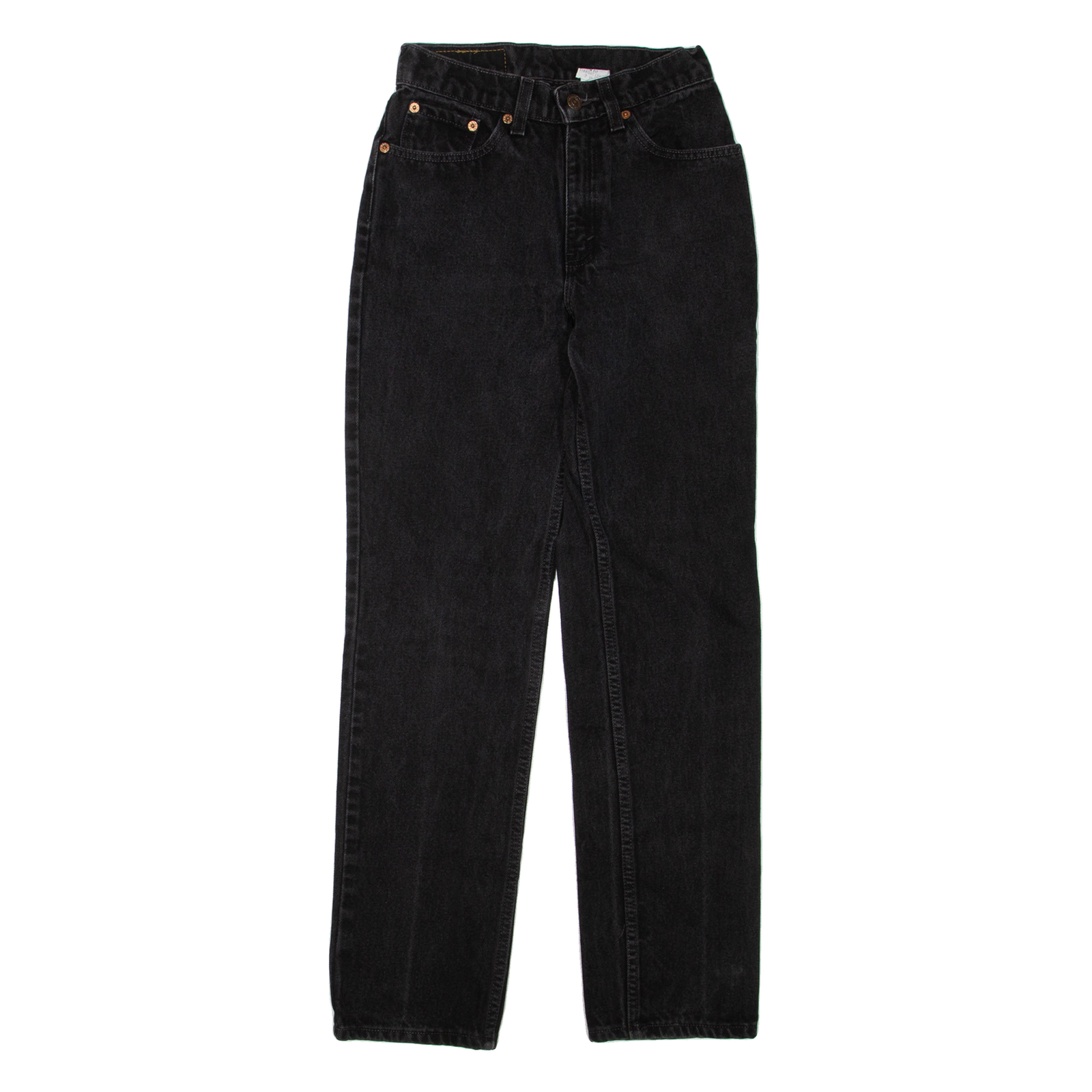 LEVI'S 512 Womens Jeans Black Regular Straight W24 L30 Refurbished - N/A refurbished available on Cerqular