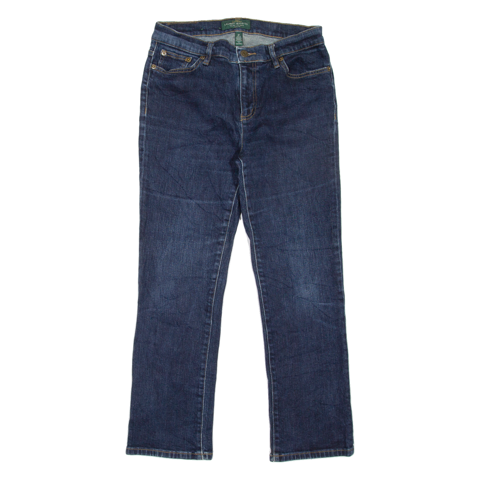 LAUREN RALPH LAUREN Womens Jeans Blue Regular Straight W28 L26 Refurbished - N/A refurbished available on Cerqular