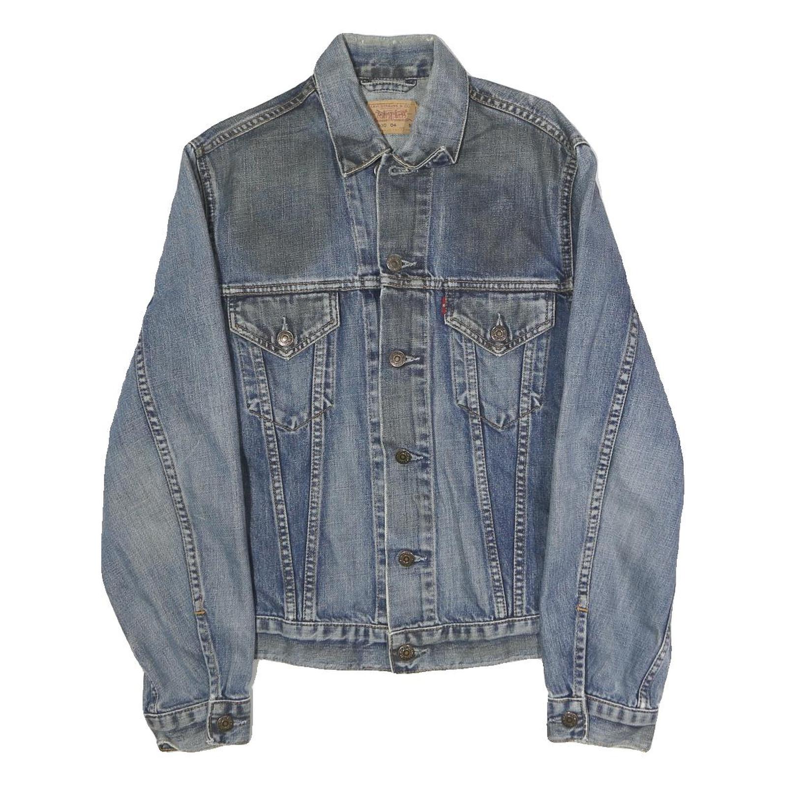 LEVI'S Mens Blue Denim Button Jacket M Cotton Classic Casual Outerwear Refurbished - N/A refurbished available on Cerqular