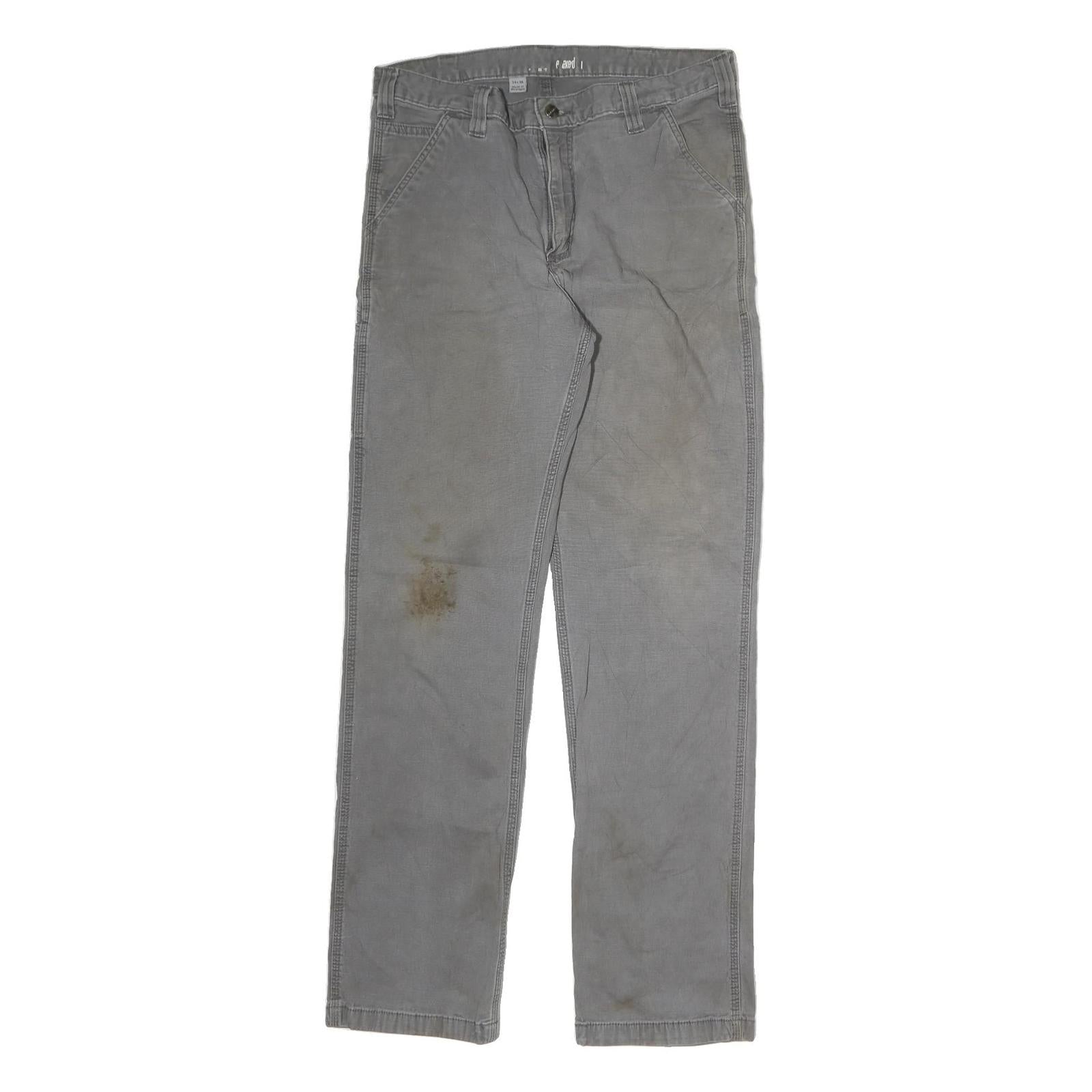 Buy CARHARTT Mens Cotton Slim Straight Grey Workwear Trousers W34 L32 Durable Zip Refurbished - $39.00 CARHARTT Mens Cotton Slim Straight Grey Workwear Trousers W34 L32 Durable Zip Refurbished - N/A refurbished available on Cerqular