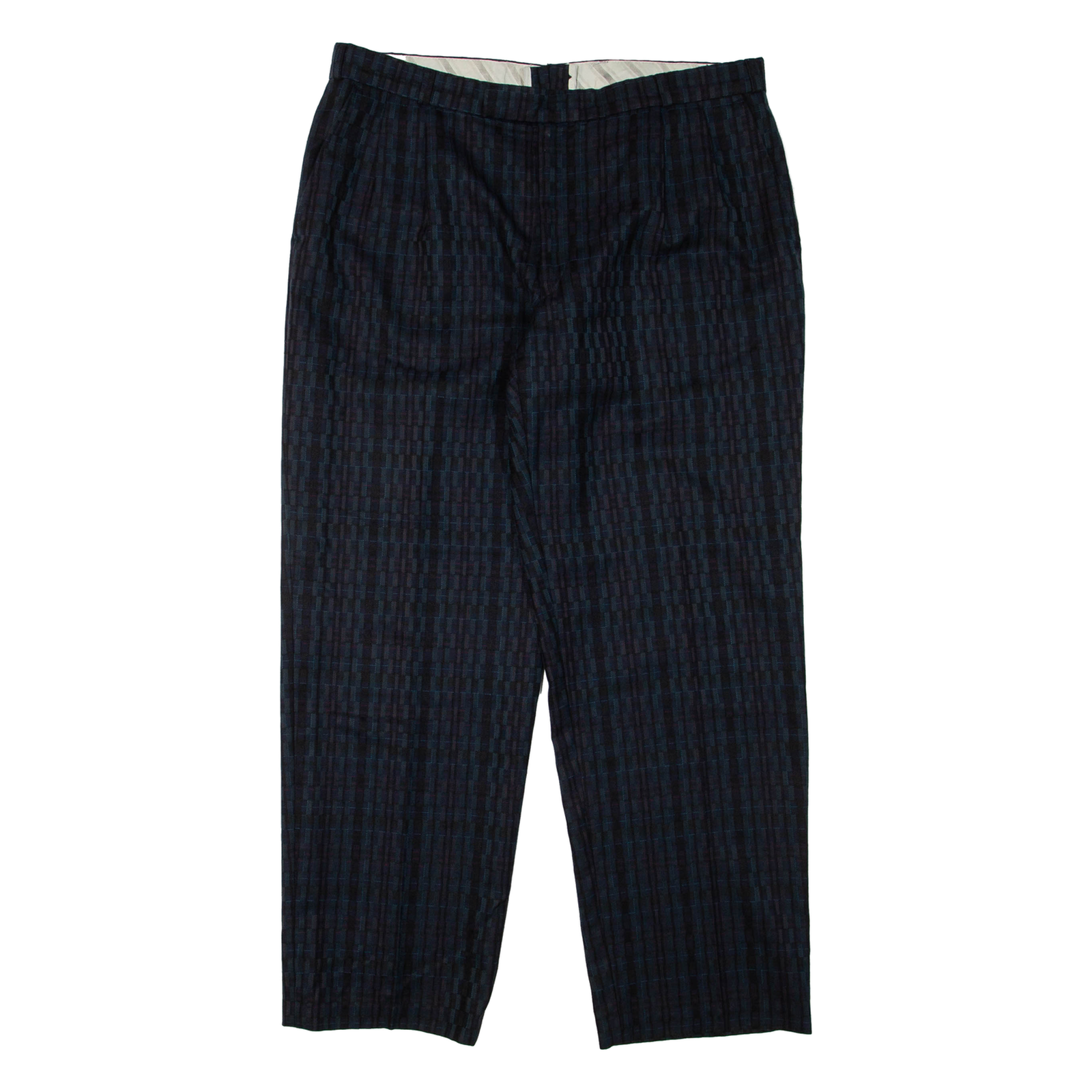 Check Mens Trousers Green Regular Tapered W34 L30 Refurbished - N/A refurbished available on Cerqular