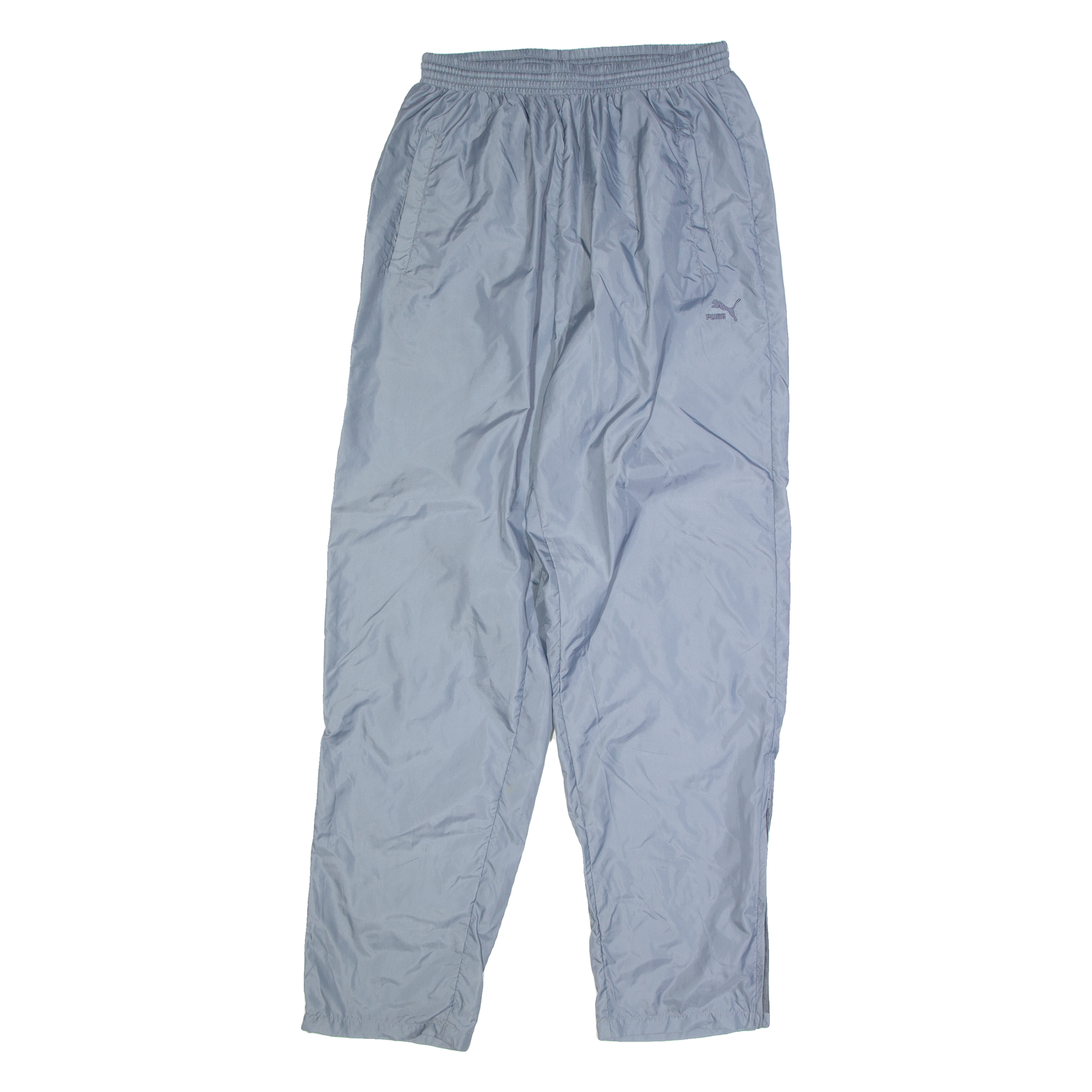 PUMA Mens Track Pants Grey Nylon Straight M W27 L31 Refurbished - N/A refurbished available on Cerqular