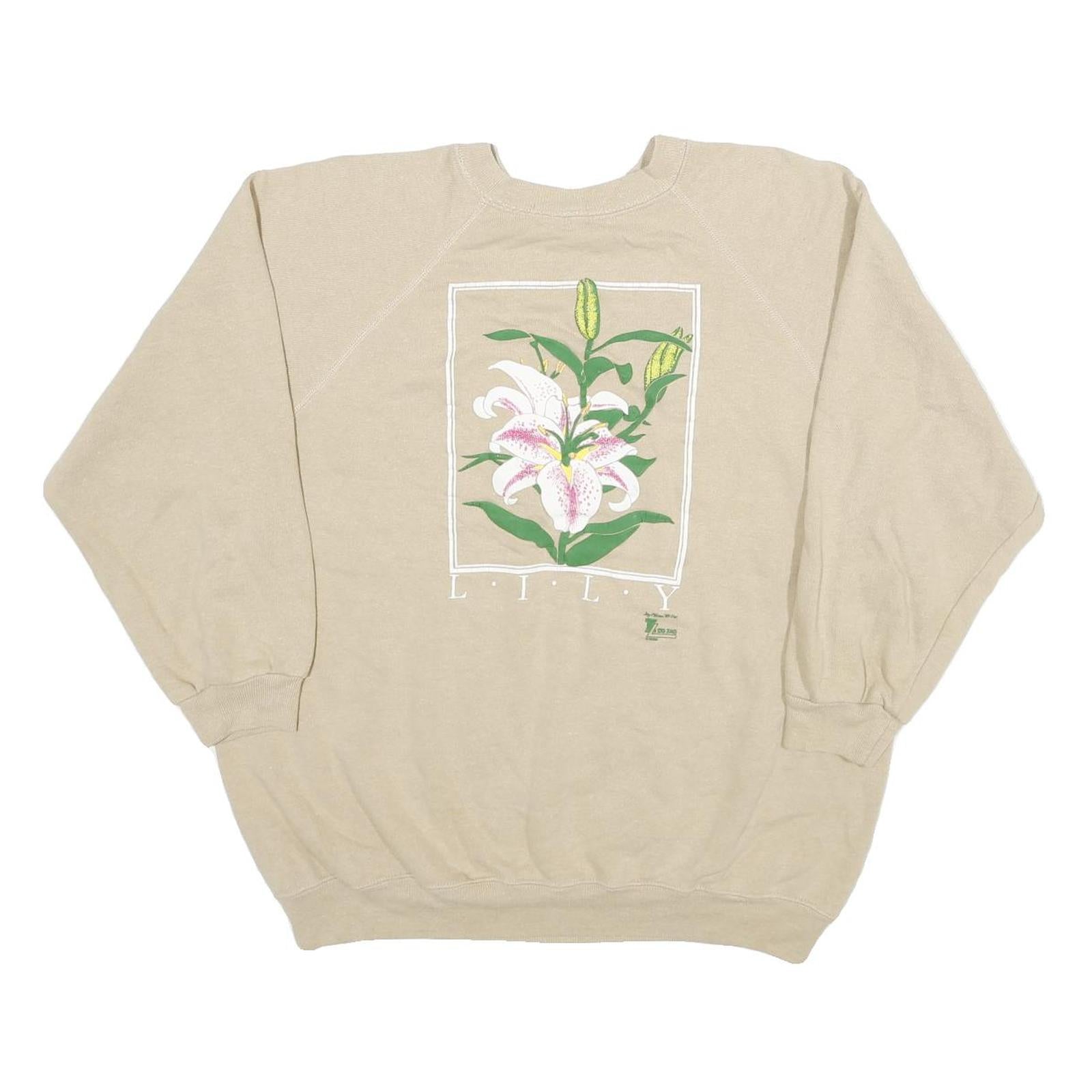 Buy HANES Womens Beige Floral Print Crew Neck XL Cotton Blend Sweatshirt Casual Refurbished - $27.29 HANES Womens Beige Floral Print Crew Neck XL Cotton Blend Sweatshirt Casual Refurbished - N/A refurbished available on Cerqular