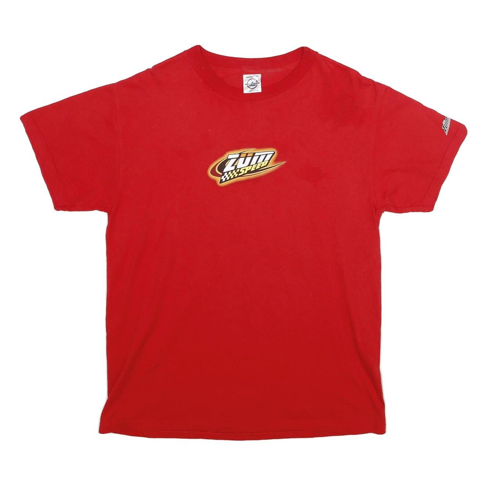 DELTA PRO WEIGHT Mens Red Graphic T-Shirt M Short Sleeve Round Neck Burnout Refurbished - N/A refurbished available on Cerqular