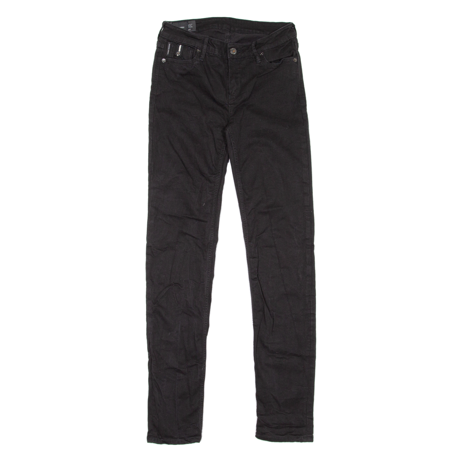 ARMANI EXCHANGE Womens Jeans Black Slim Straight W27 L30 Refurbished - N/A refurbished available on Cerqular