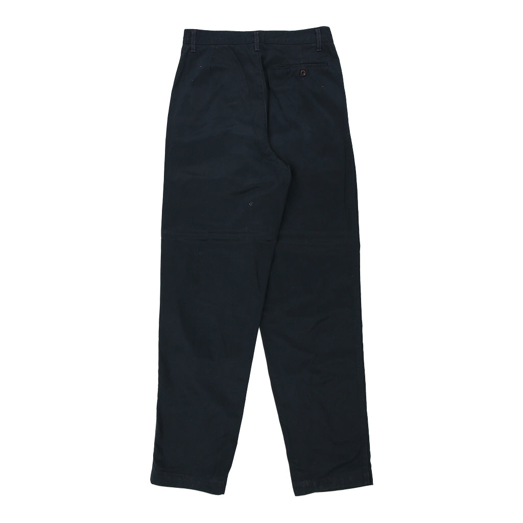 Benetton Trousers - 28W UK 10 Navy Cotton Refurbished - Thrifted (note: this is a term often used to describe second- refurbished available on Cerqular