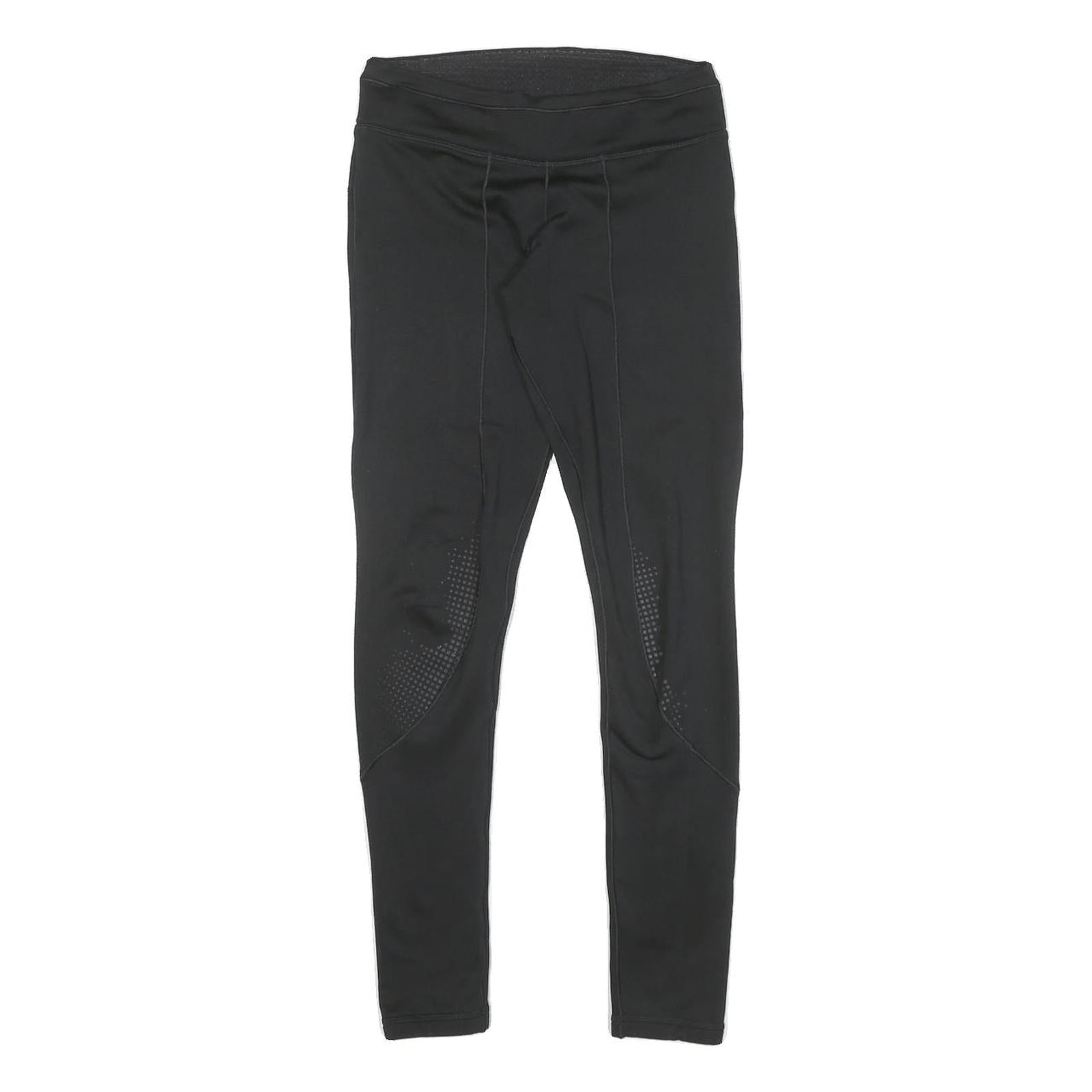 ADIDAS Womens Joggers Black XS W24 L27 Slim Tapered Polyester Blend Activewear Refurbished - N/A refurbished available on Cerqular