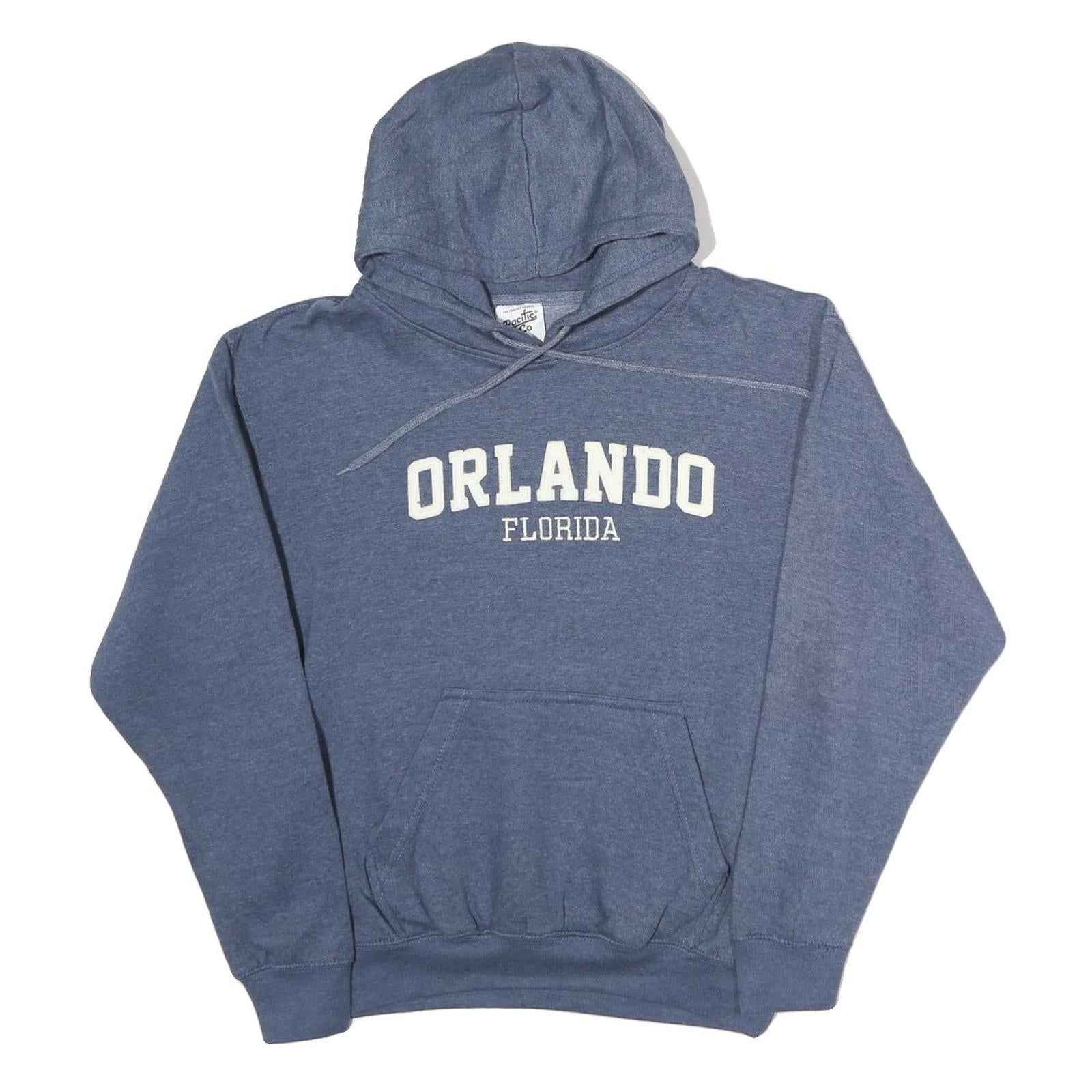 PACIFIC & CO Mens Blue Orlando Florida Pullover Hoodie S Cotton Casual Refurbished - N/A refurbished available on Cerqular