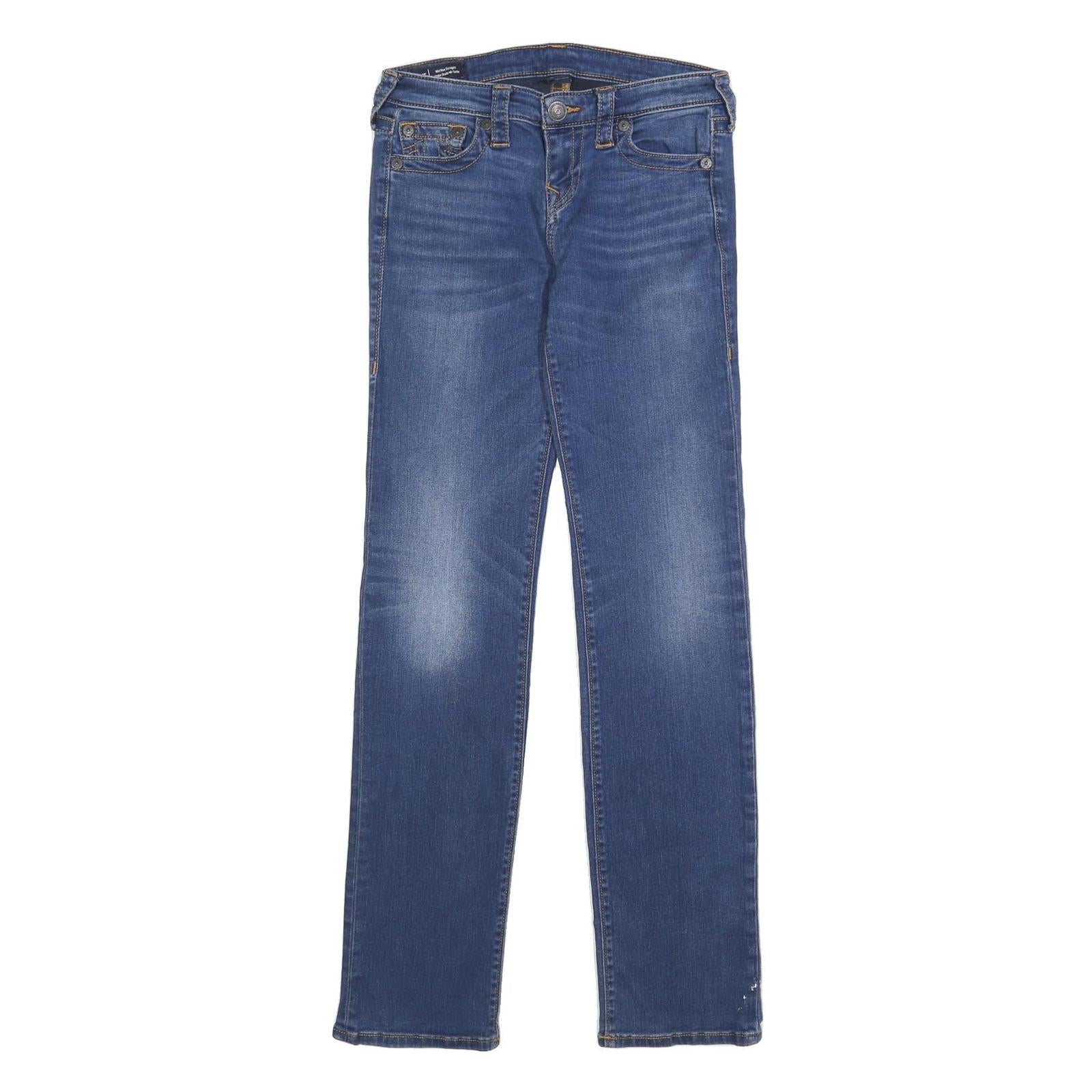 TRUE RELIGION Womens Jeans Blue Regular Straight Denim Medium W28 L32 Classic Refurbished - N/A refurbished available on Cerqular