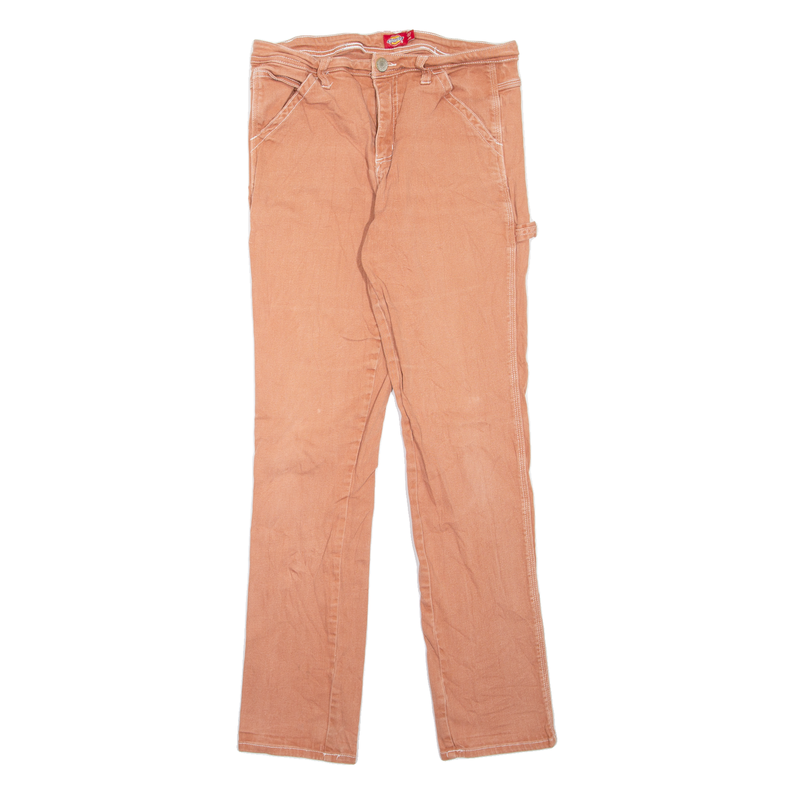 DICKIES Carpenter Workwear Womens Jeans Pink Slim Straight W30 L31 Refurbished - N/A refurbished available on Cerqular
