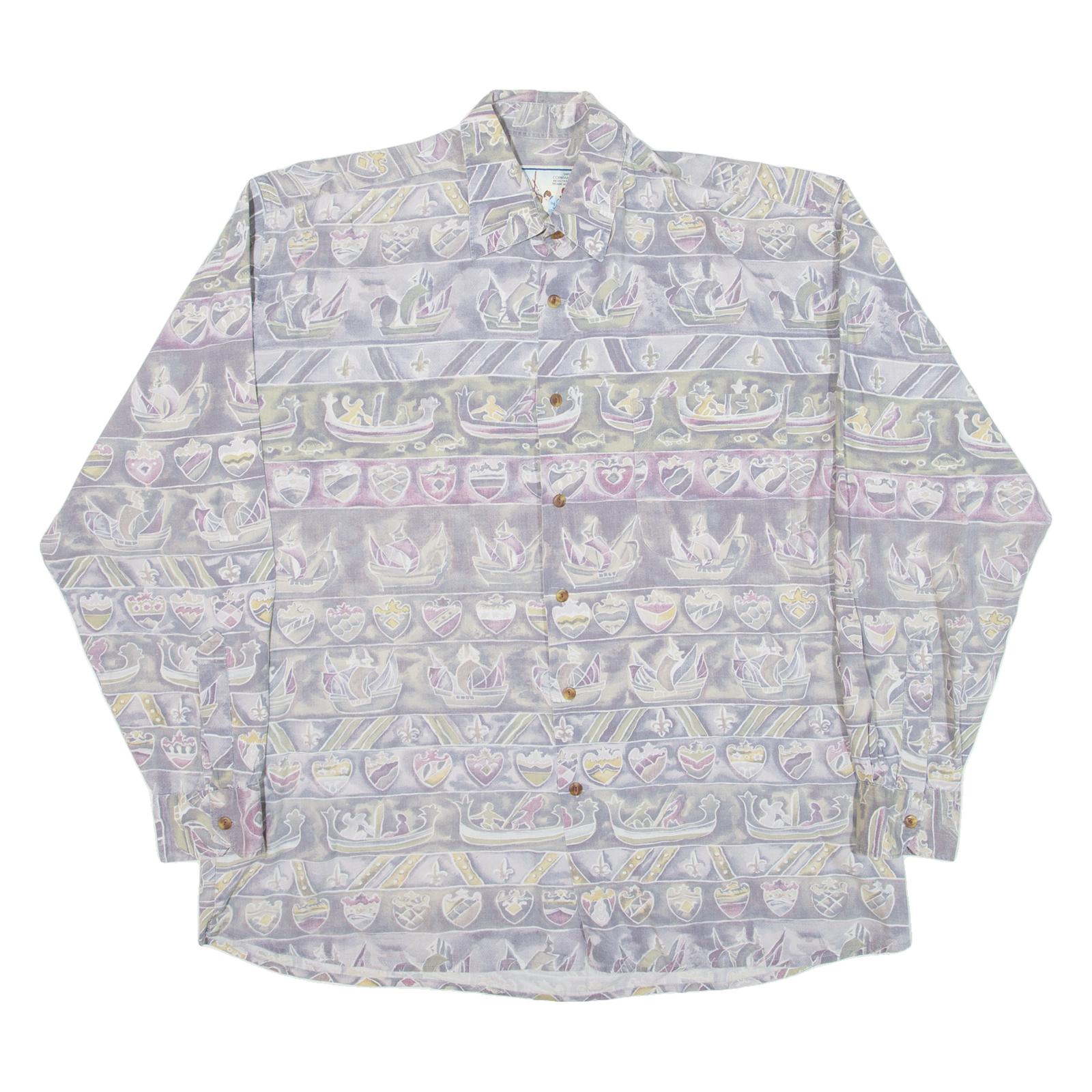 MARIO'S Mens Shirt Blue Long Sleeve L Refurbished - N/A refurbished available on Cerqular