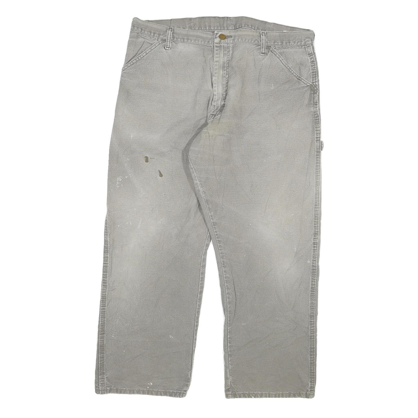 DICKIES Mens Grey Regular Fit Straight Denim Jeans W38 L27 Workwear Zip Closure Refurbished - N/A refurbished available on Cerqular