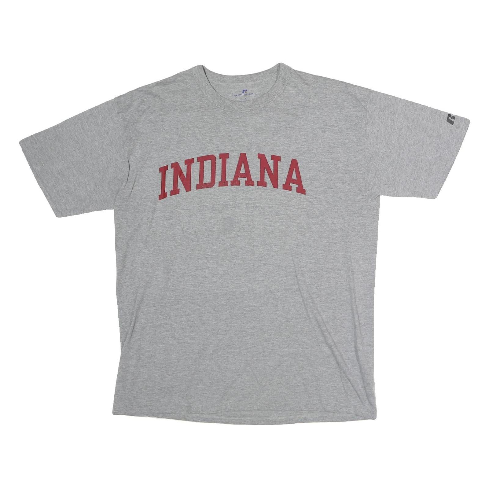 Buy RUSSELL ATHLETIC Mens Grey Red Indiana Graphic T-Shirt L Short Sleeve Crew Neck Refurbished - $12.99 RUSSELL ATHLETIC Mens Grey Red Indiana Graphic T-Shirt L Short Sleeve Crew Neck Refurbished - N/A refurbished available on Cerqular