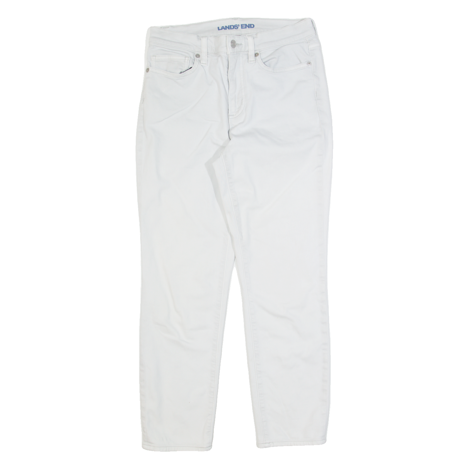 LANDS END Womens Jeans White Regular Skinny W28 L26 Refurbished - N/A refurbished available on Cerqular