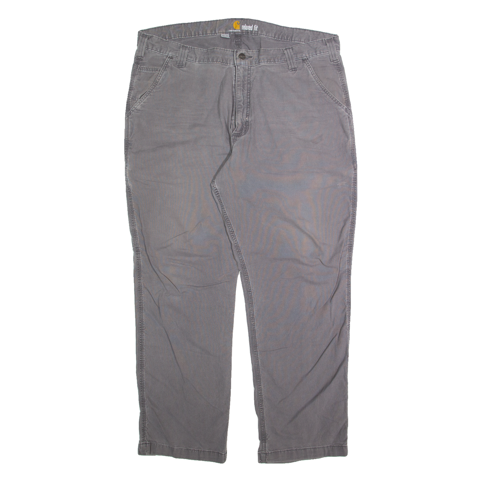 CARHARTT Cargo Mens Trousers Grey Relaxed Straight W40 L30 Refurbished - N/A refurbished available on Cerqular