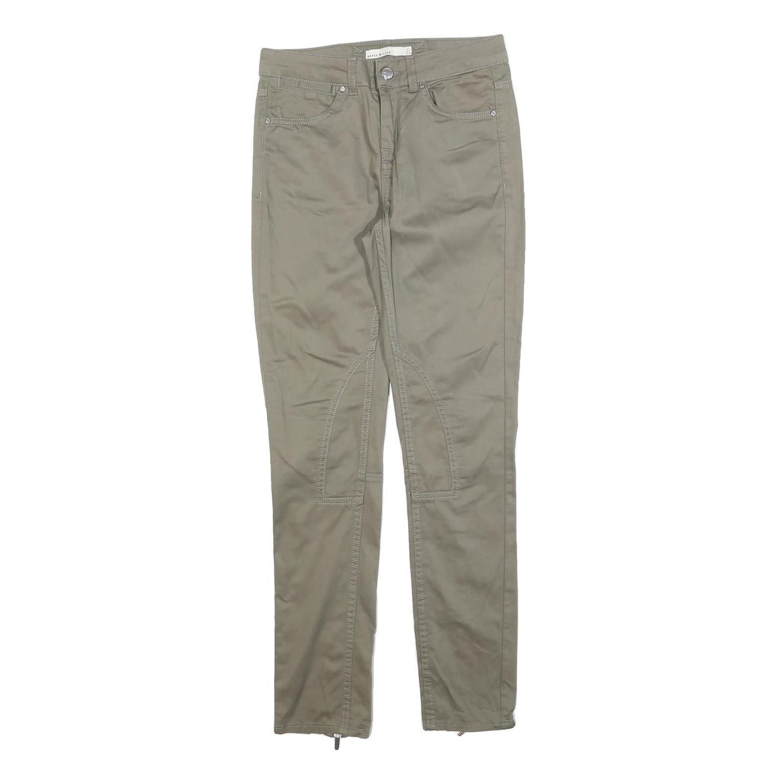 Buy KAREN MILLEN Womens Cotton Blend Slim Taupe Trousers W26 L30 Zipped Ankle Refurbished - $33.79 KAREN MILLEN Womens Cotton Blend Slim Taupe Trousers W26 L30 Zipped Ankle Refurbished - N/A refurbished available on Cerqular