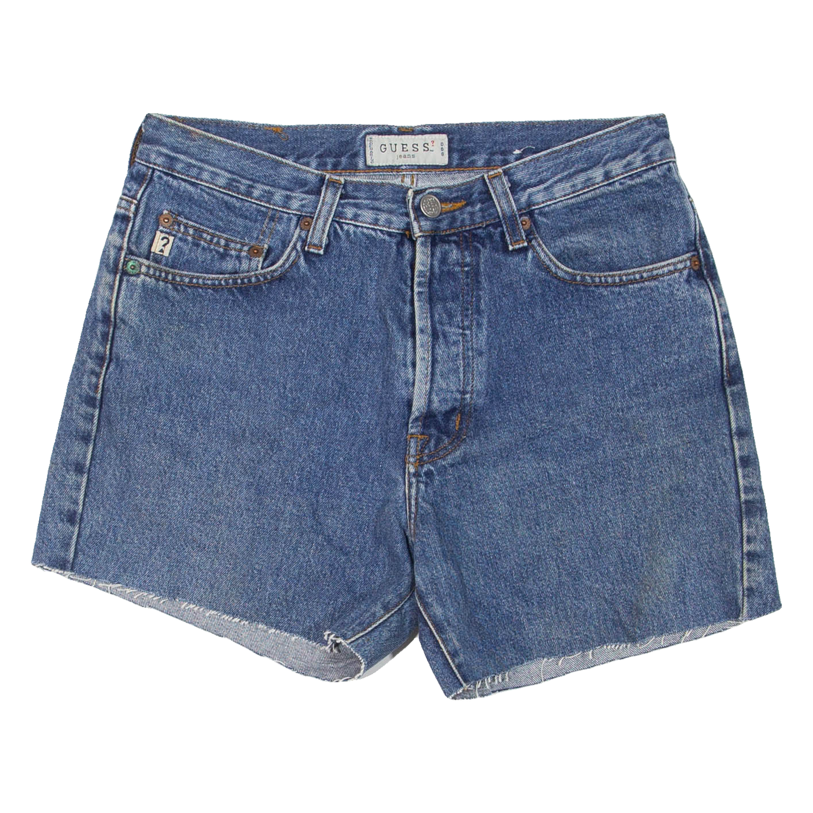 GUESS Womens Denim Shorts Blue S W28 Refurbished - N/A refurbished available on Cerqular