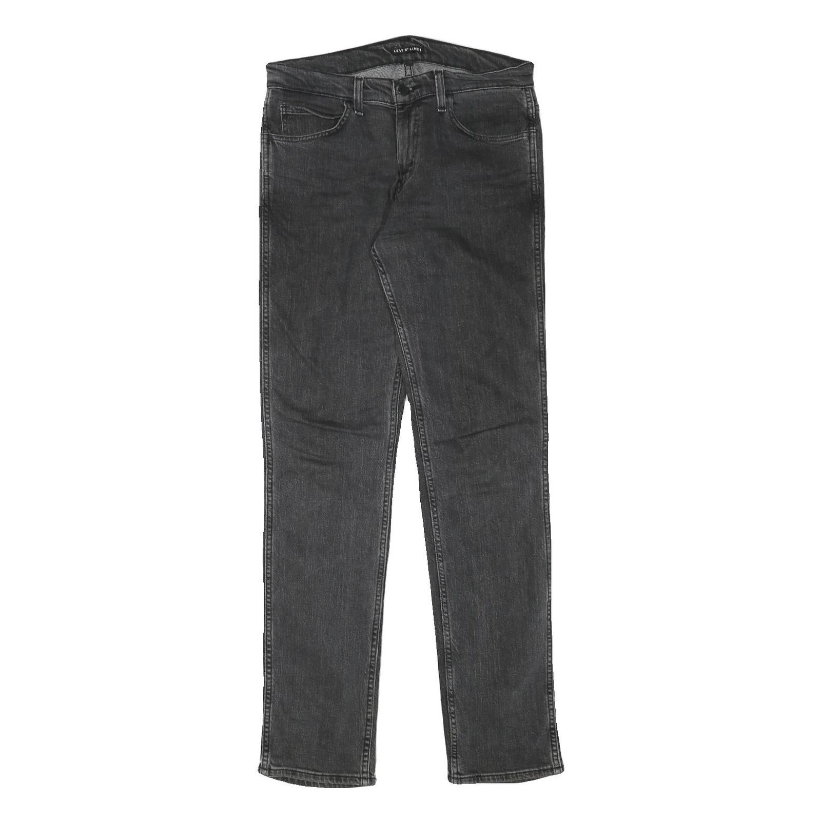 LEVI'S Line 8 Mens Slim Black Denim Jeans W30 L33 Zip Closure Stylish Fit Refurbished - N/A refurbished available on Cerqular