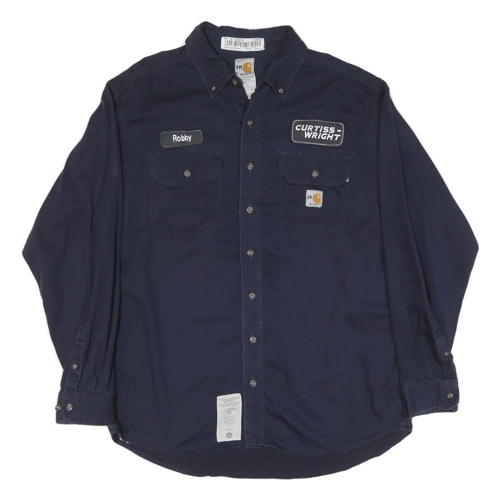 Buy CARHARTT Mens Blue Workwear Cotton Blend Shirt L Curtiss-Wright Logo Refurbished - $58.49 CARHARTT Mens Blue Workwear Cotton Blend Shirt L Curtiss-Wright Logo Refurbished - N/A refurbished available on Cerqular