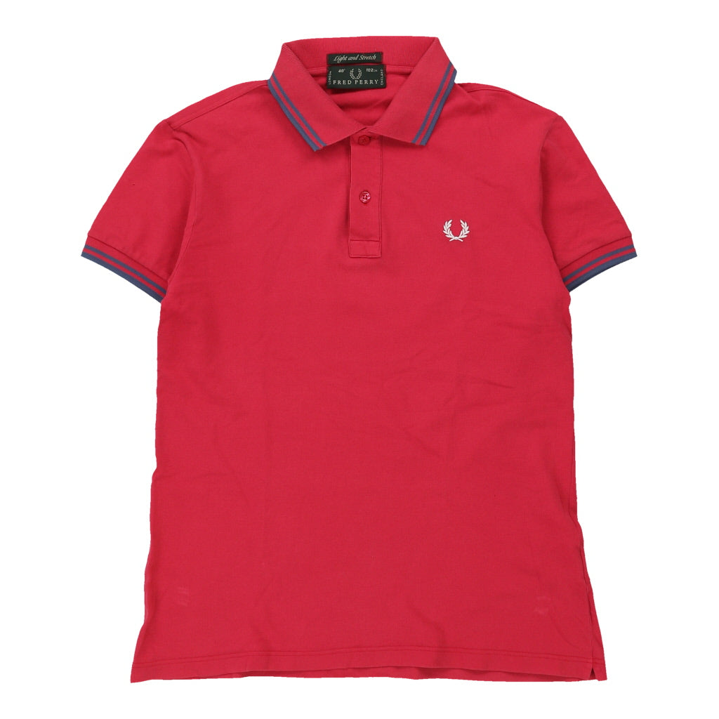 Fred Perry Polo Shirt - Small Pink Cotton Refurbished - Thrifted (note: this is a term often used to describe second- refurbished available on Cerqular