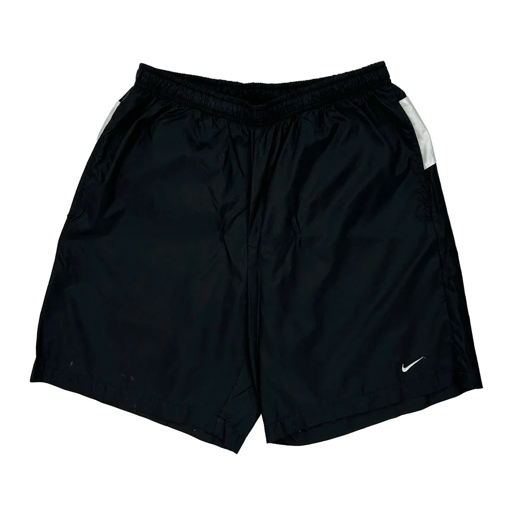 Nike Sport Shorts - Largew 7L Black Polyester Refurbished - Thrifted (note: this is a term often used to describe second- refurbished available on Cerqular