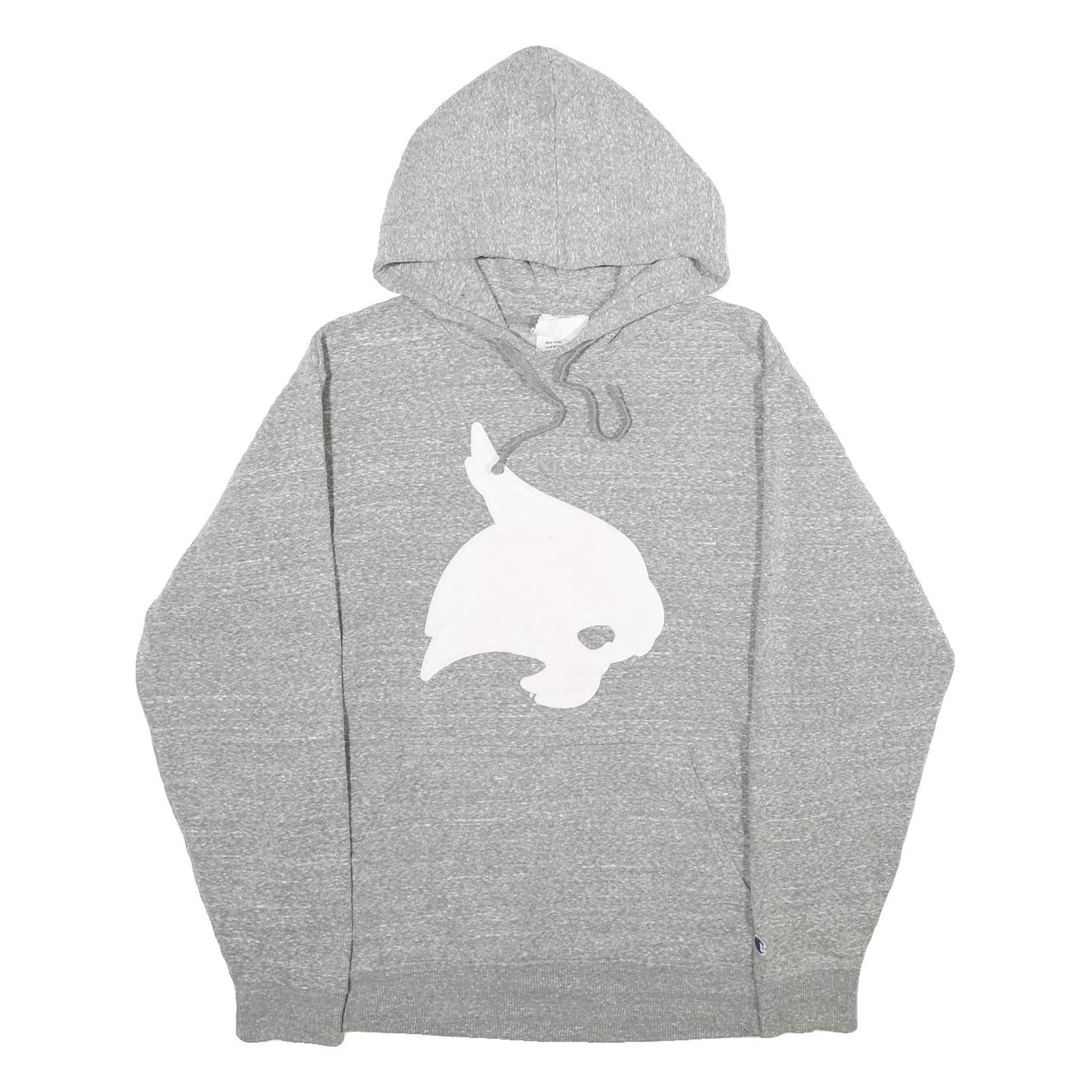 CHAMPION Mens Grey Hoodie M Cotton Blend Pullover Hooded Sweatshirt Refurbished - N/A refurbished available on Cerqular