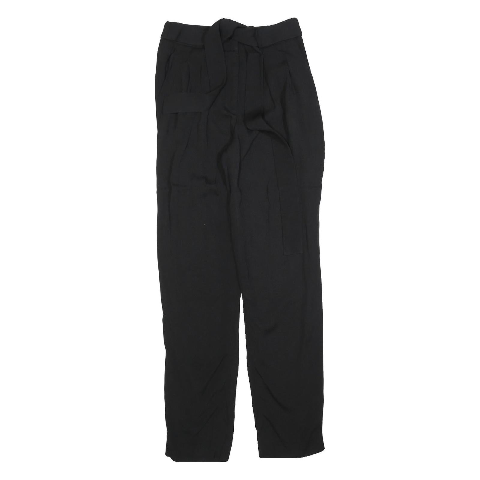 REISS Womens Black Slim Tapered Trousers W26 L32 Elegant Office Wear Refurbished - N/A refurbished available on Cerqular