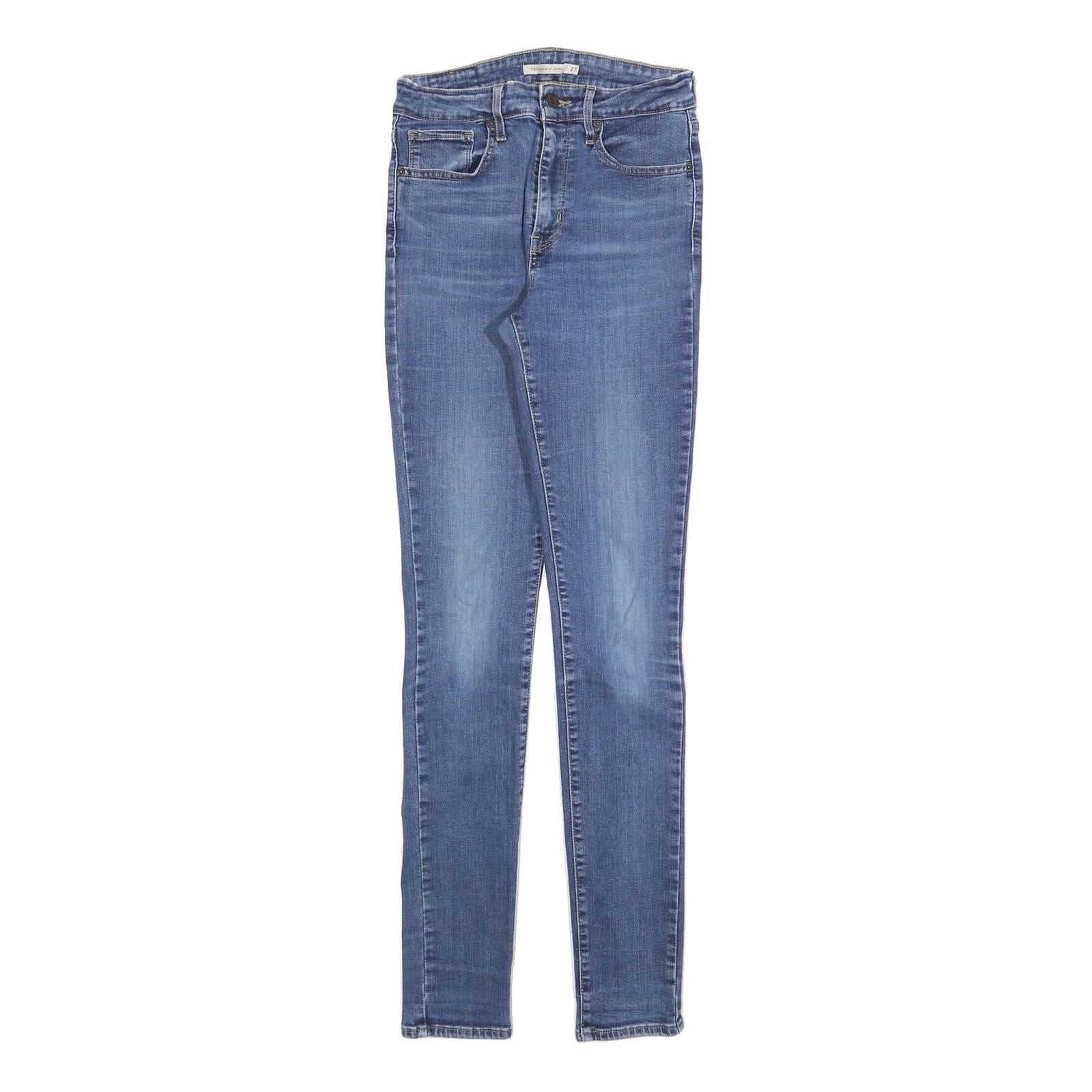 LEVI'S 721 Womens Jeans Blue Slim Skinny Denim Light W27 L32 Stretch Refurbished - N/A refurbished available on Cerqular