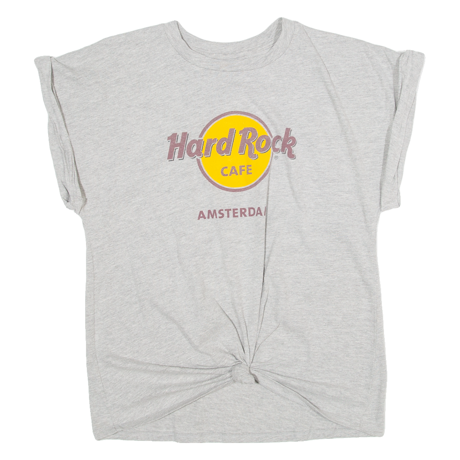 HARD ROCK CAFE Amsterdam Womens T-Shirt Grey M Refurbished - N/A refurbished available on Cerqular