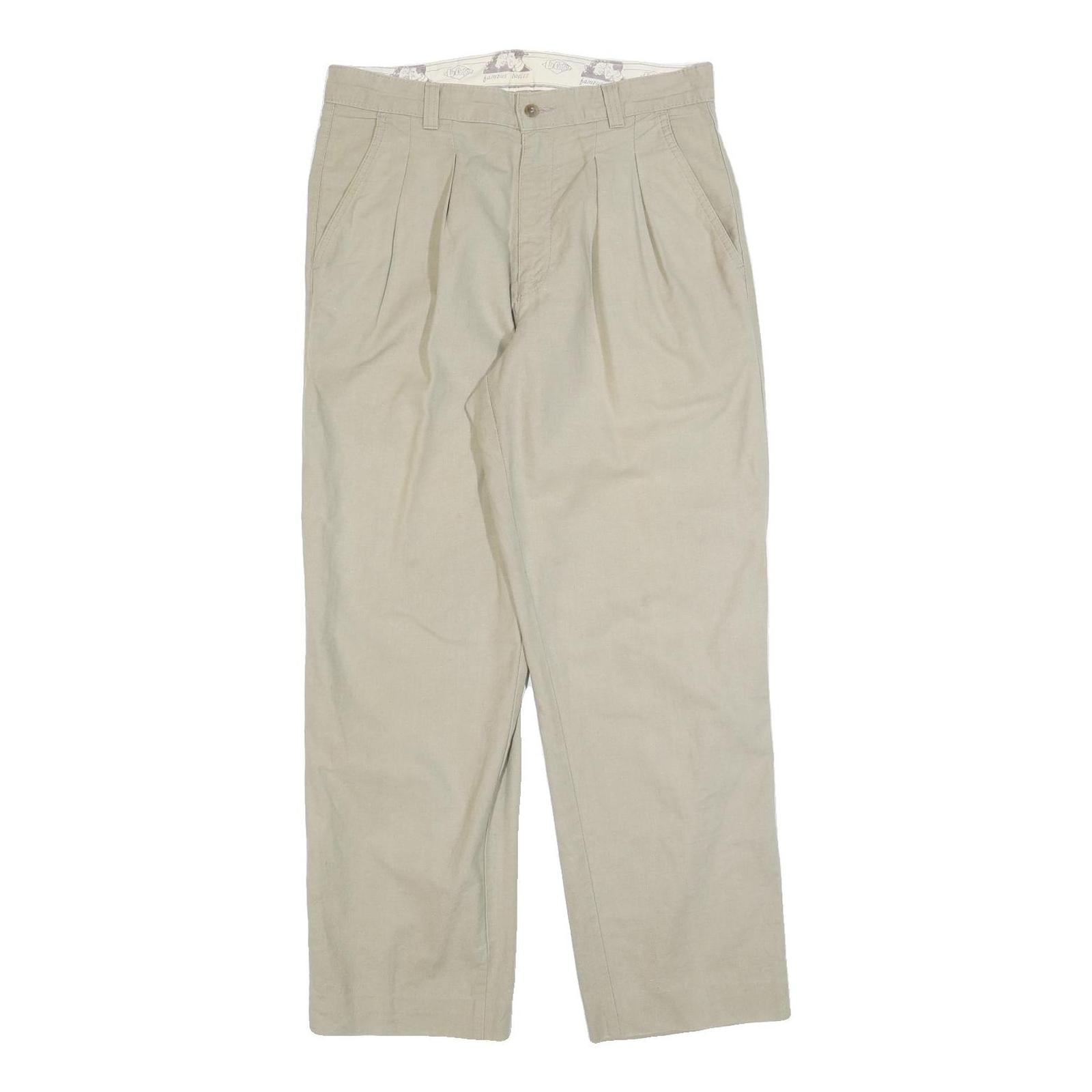 LEE COOPER Mens Cotton Blend Beige Regular Fit Straight Leg Trousers W32 L30 Refurbished - N/A refurbished available on Cerqular