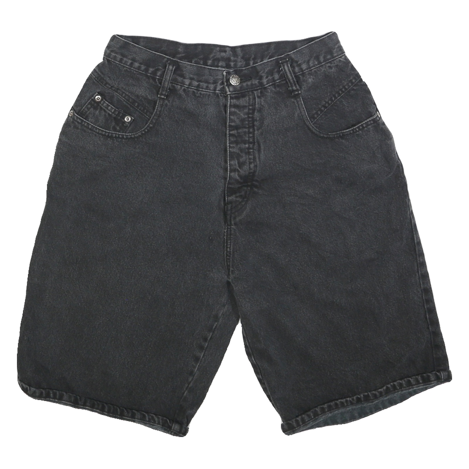 MANISHA Womens Shorts Black Denim Casual M W30 Relaxed Fit Refurbished - N/A refurbished available on Cerqular