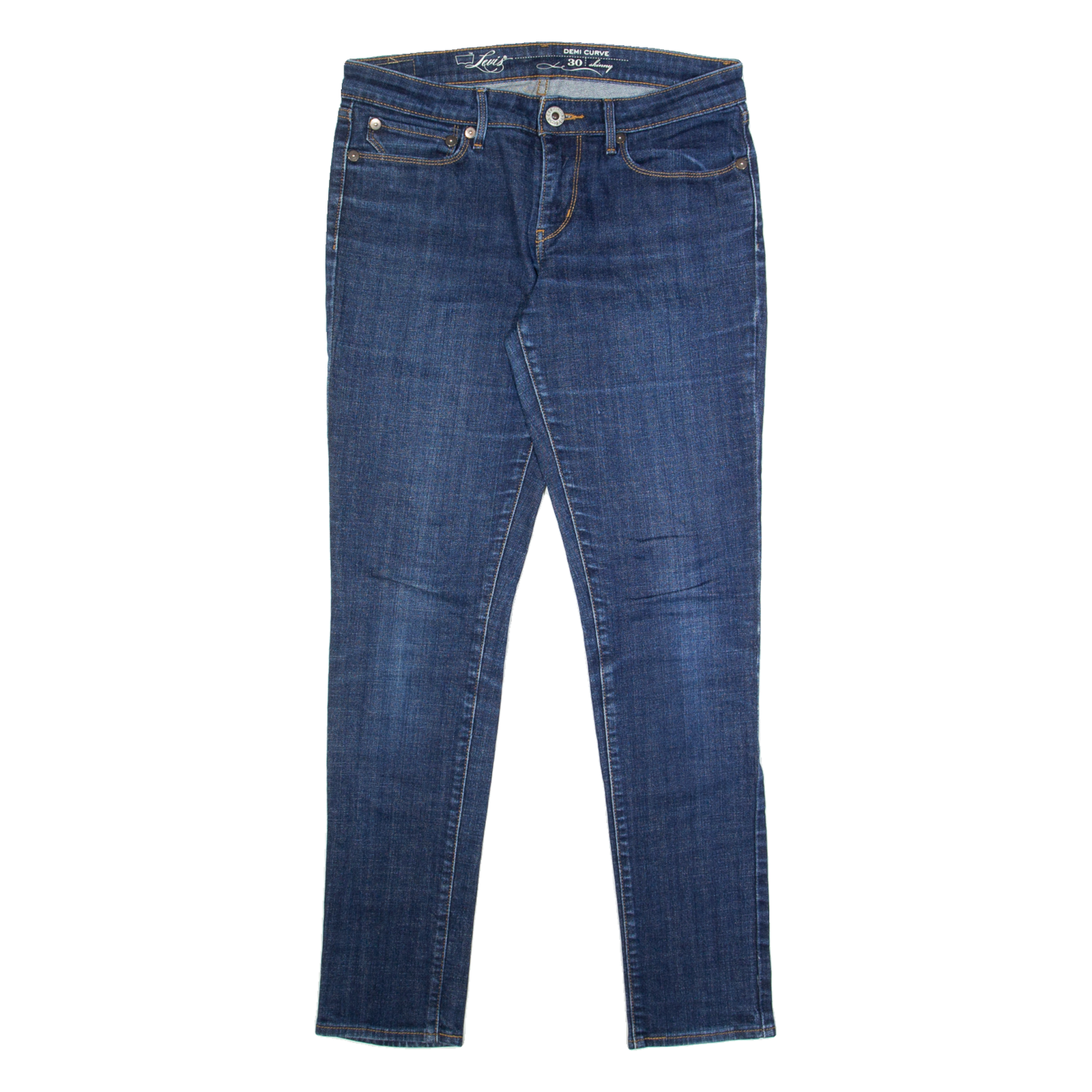 LEVI'S Womens Jeans Blue Regular Tapered Stone Wash W30 L32 Refurbished - N/A refurbished available on Cerqular