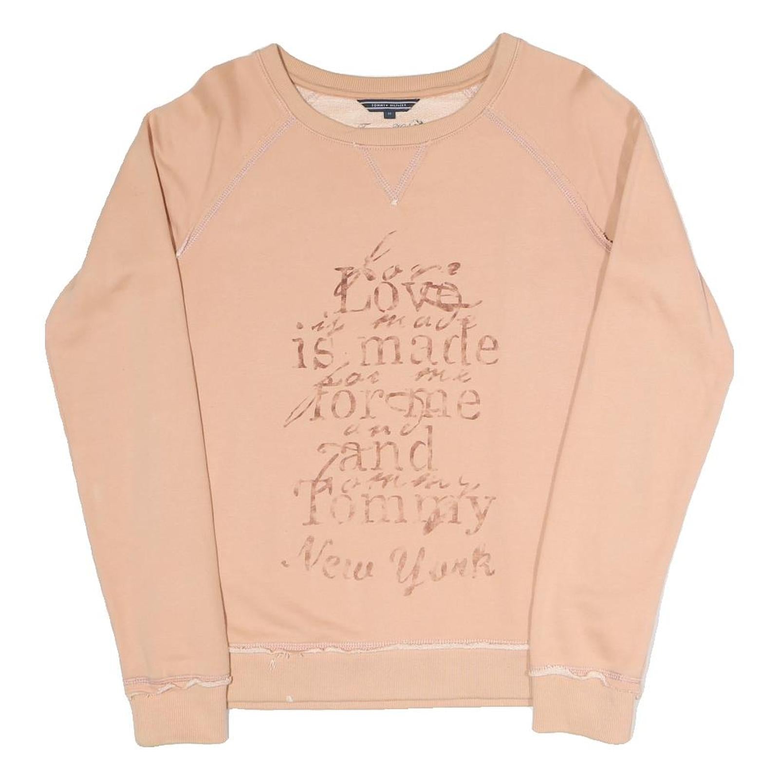 Buy TOMMY HILFIGER Womens Beige Cotton Blend Crew Neck Sweatshirt M Casual Refurbished - $35.09 TOMMY HILFIGER Womens Beige Cotton Blend Crew Neck Sweatshirt M Casual Refurbished - N/A refurbished available on Cerqular