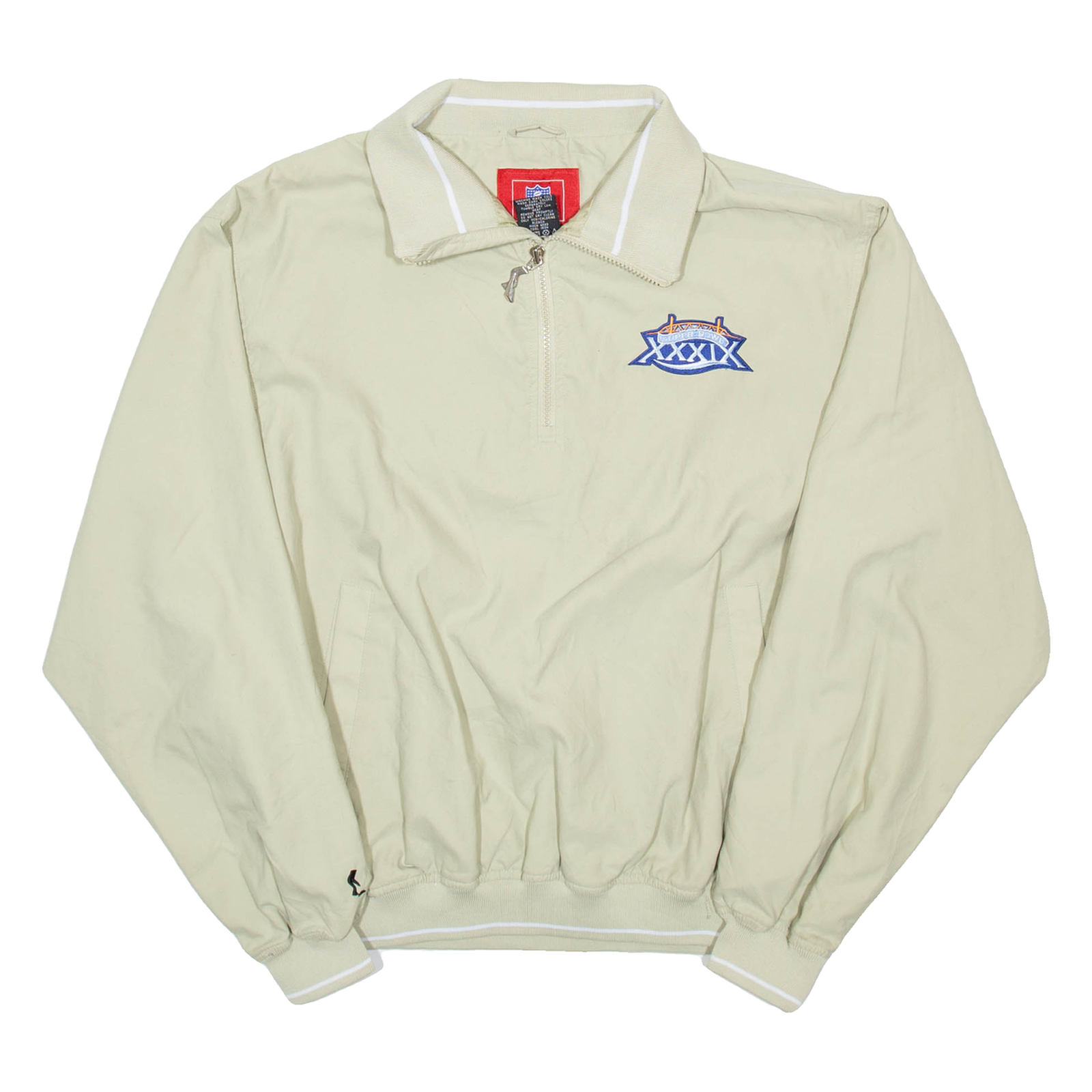 NFL Super Bowl Mens Lined Jacket Beige USA S Refurbished - N/A refurbished available on Cerqular