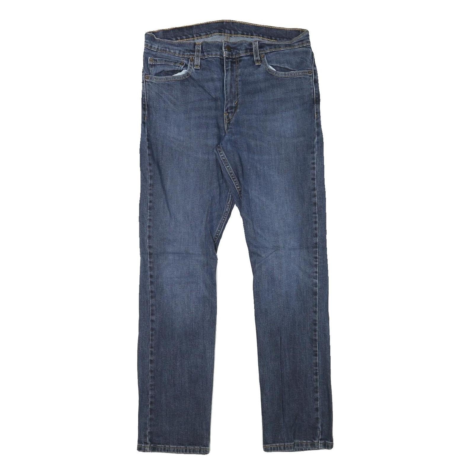 LEVI'S Mens Slim Blue Denim Jeans W30 L30 Cotton Blend Zip Regular Fit Classic Refurbished - N/A refurbished available on Cerqular