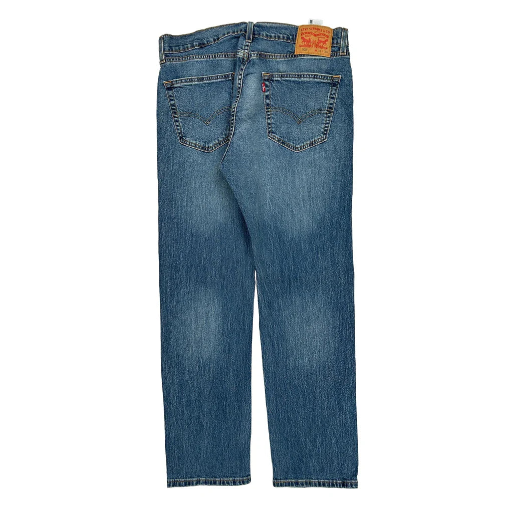 505 Levis Jeans - 32W 30L Blue Cotton Refurbished - Thrifted (note: this is a term often used to describe second- refurbished available on Cerqular