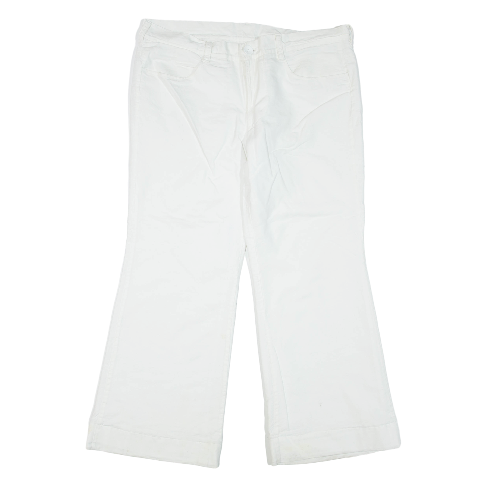 Womens Trousers White Regular Flared W36 L28 Refurbished - N/A refurbished available on Cerqular