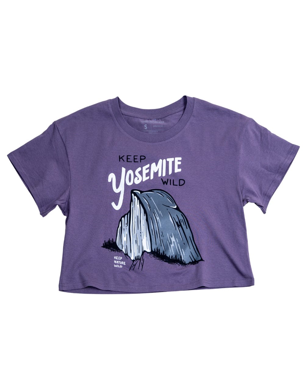 Keep Yosemite Wild Women's Crop Top | Mauve | Size: XL Refurbished - Keep Nature Wild refurbished available on Cerqular