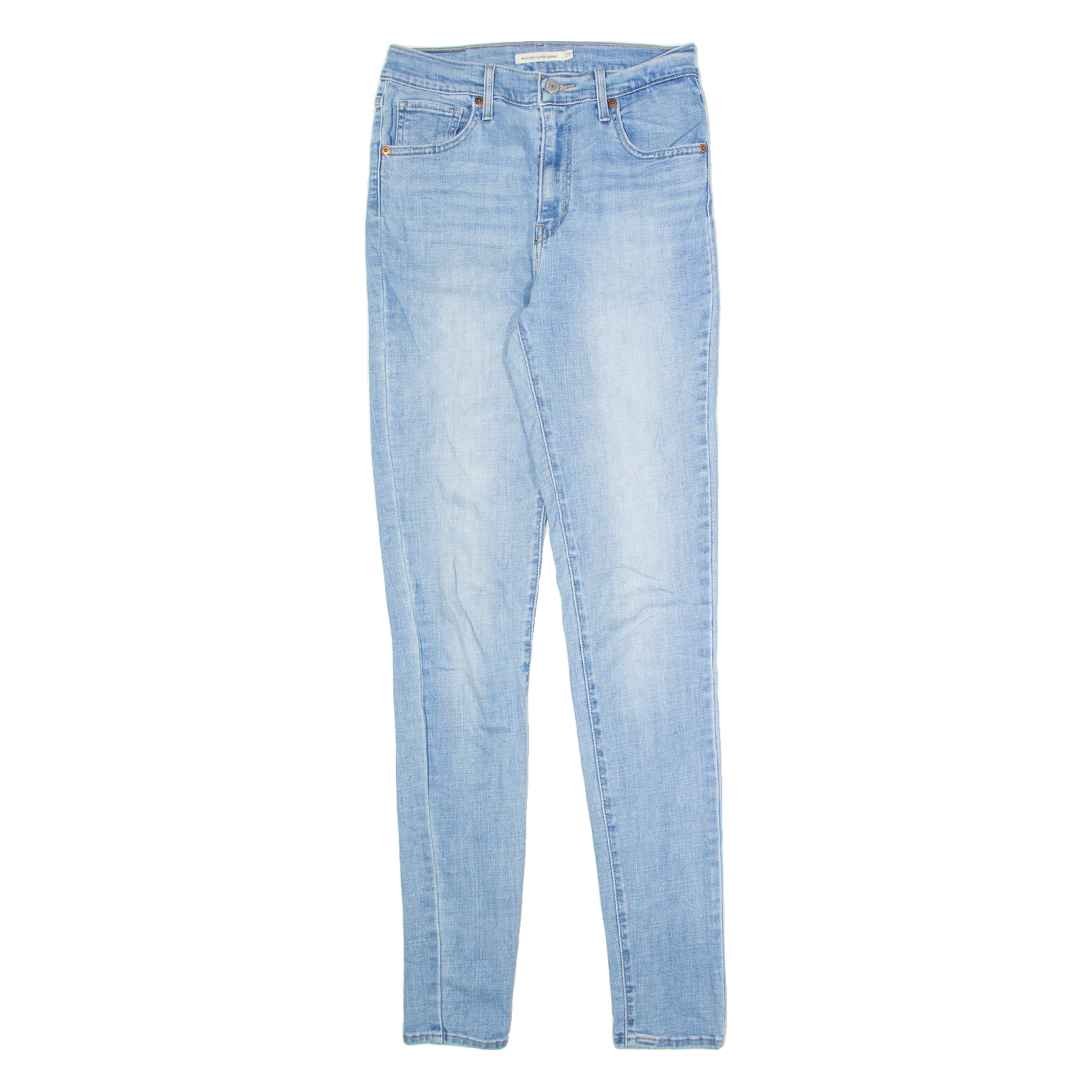 LEVI'S Womens Jeans Blue Slim Skinny Stone Wash W26 L33 Refurbished - N/A refurbished available on Cerqular
