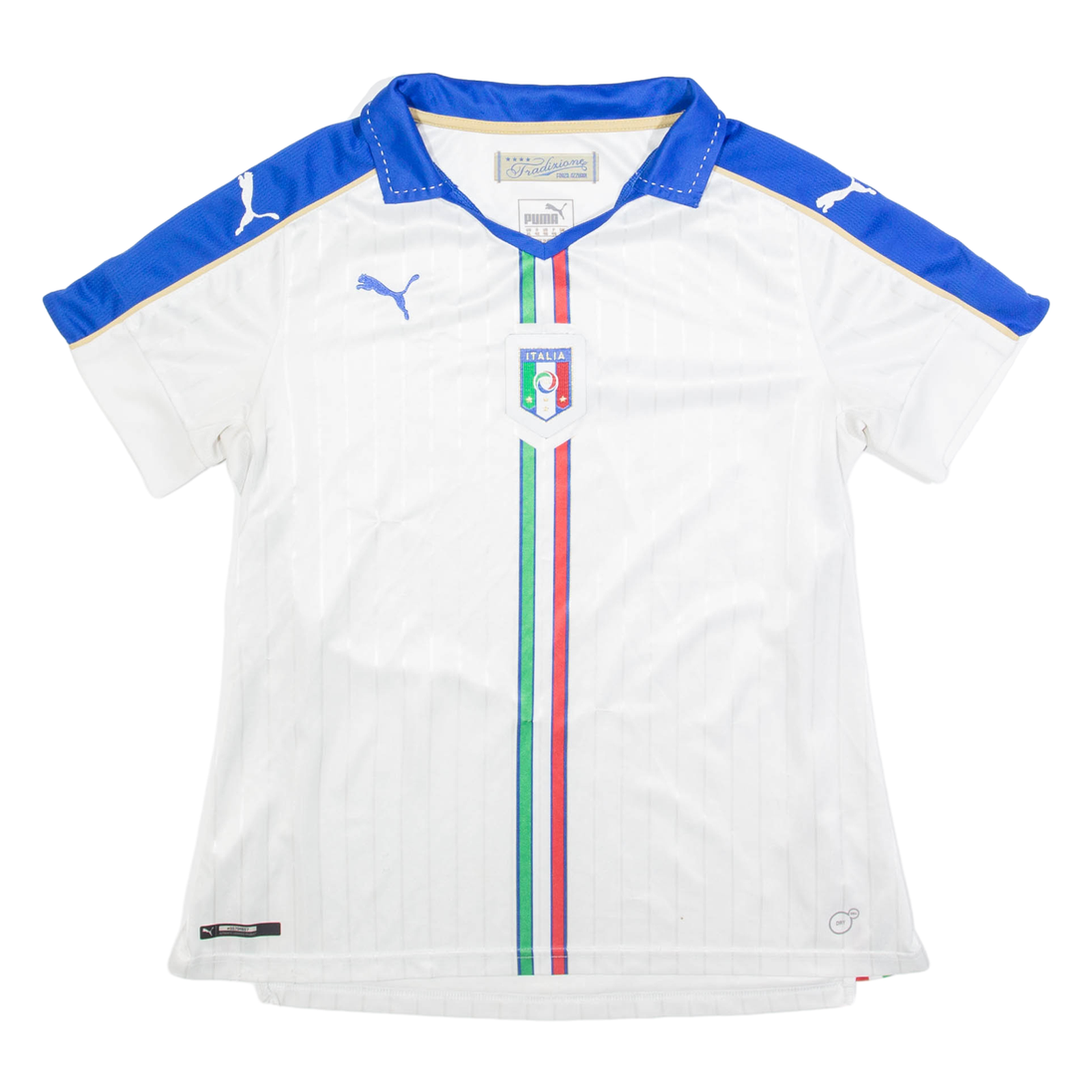 PUMA Italia Womens Football Shirt Jersey White Collared UK 16 Refurbished - N/A refurbished available on Cerqular