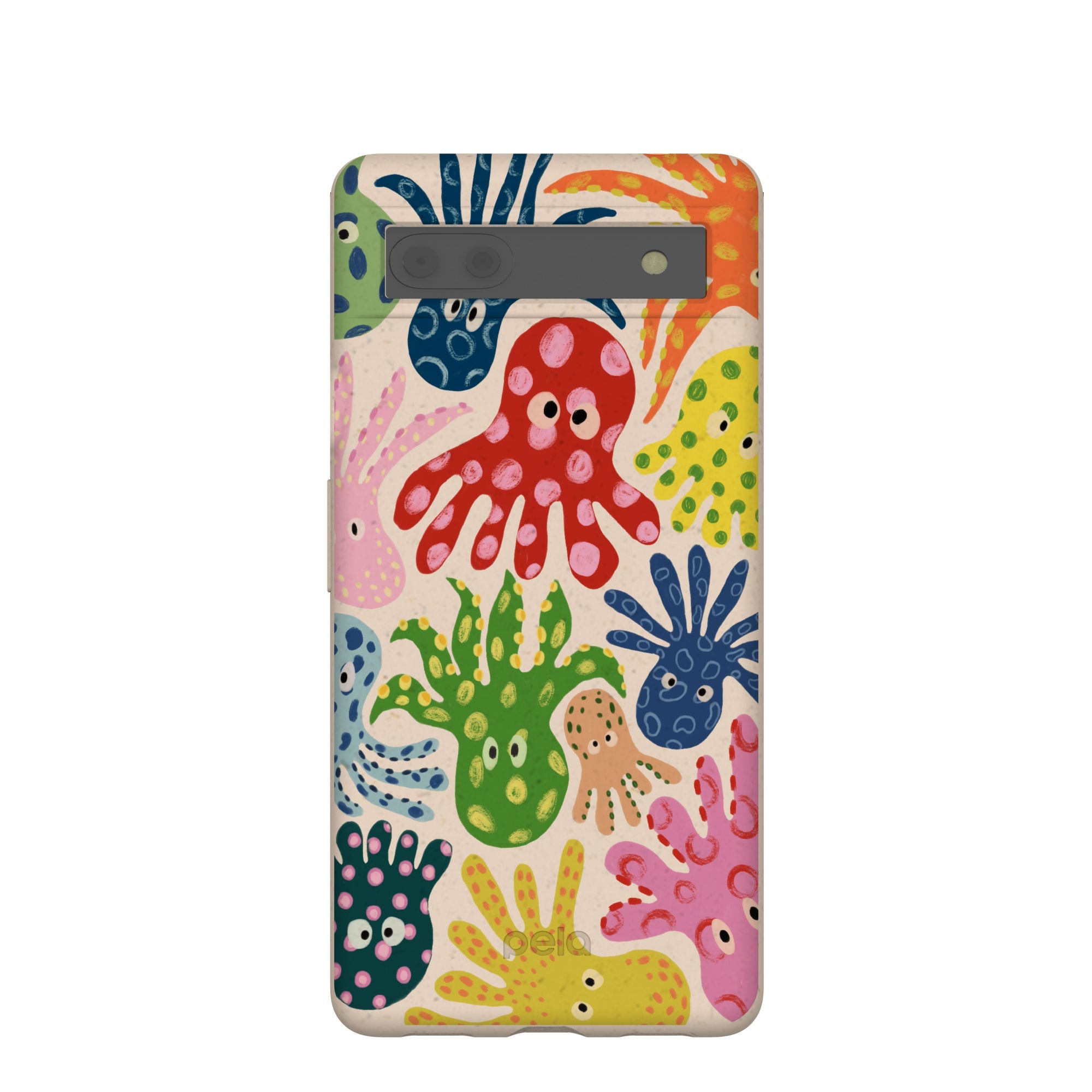Seashell Octopi Google Pixel 6a Case Refurbished - Pela Case refurbished available on Cerqular
