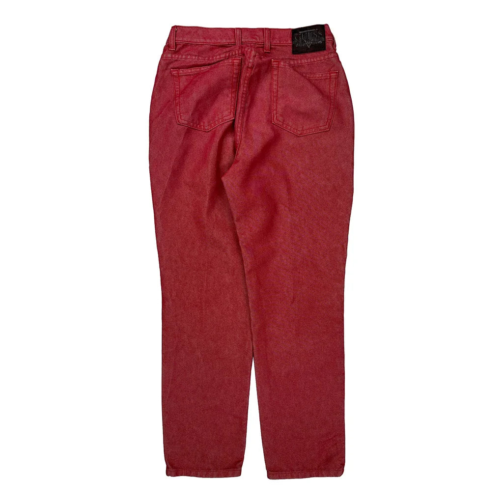 Guess Jeans - 28W UK 8 Red Cotton Refurbished - Thrifted (note: this is a term often used to describe second- refurbished available on Cerqular