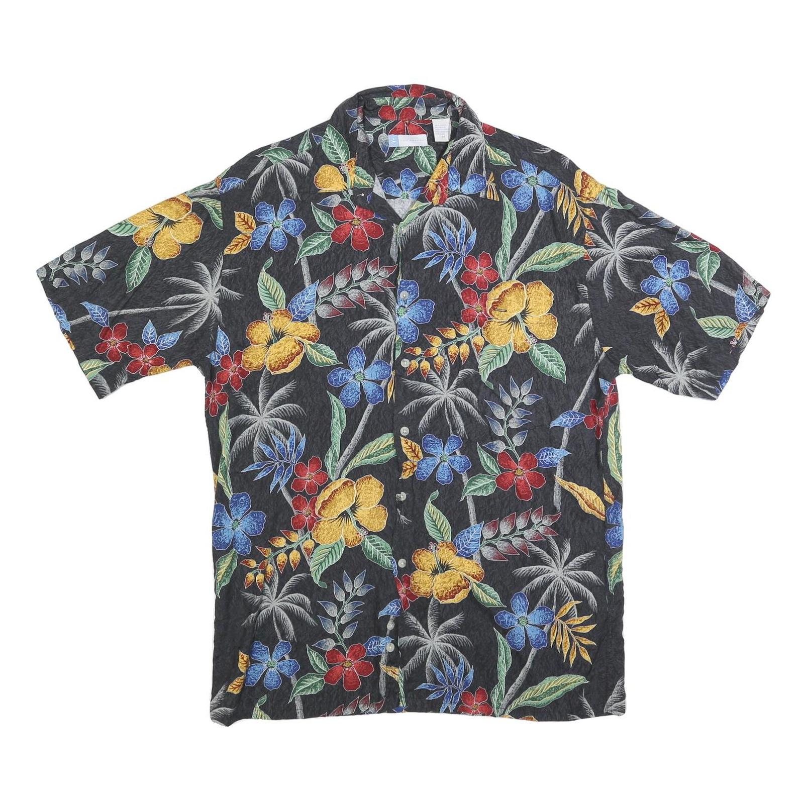 Buy HALF MOON BAY Mens Black Floral Rayon Shirt M Hawaiian Tropical Print Refurbished - $19.49 HALF MOON BAY Mens Black Floral Rayon Shirt M Hawaiian Tropical Print Refurbished - N/A refurbished available on Cerqular