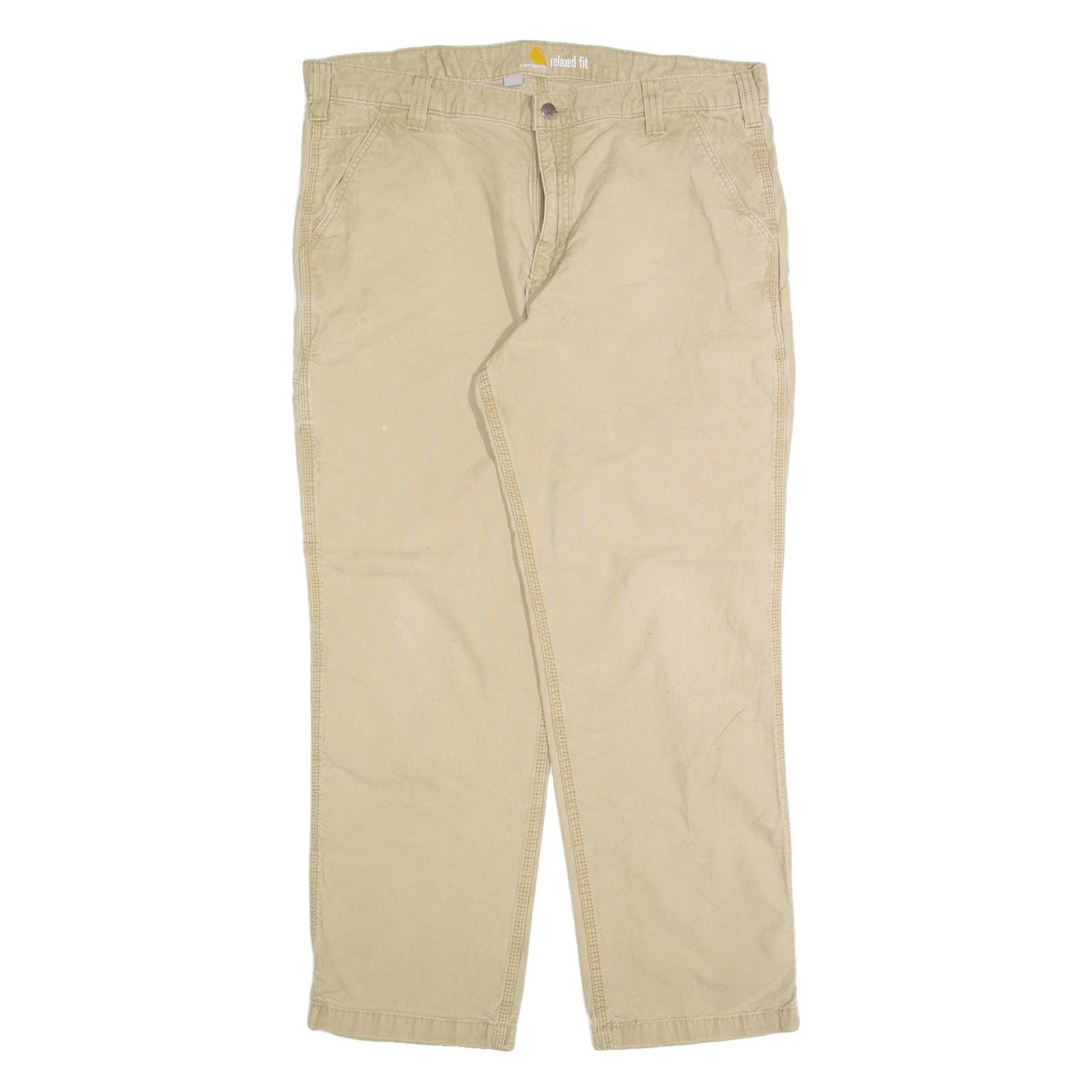 CARHARTT Workwear Mens Trousers Beige Relaxed Straight W38 L30 Refurbished - N/A refurbished available on Cerqular