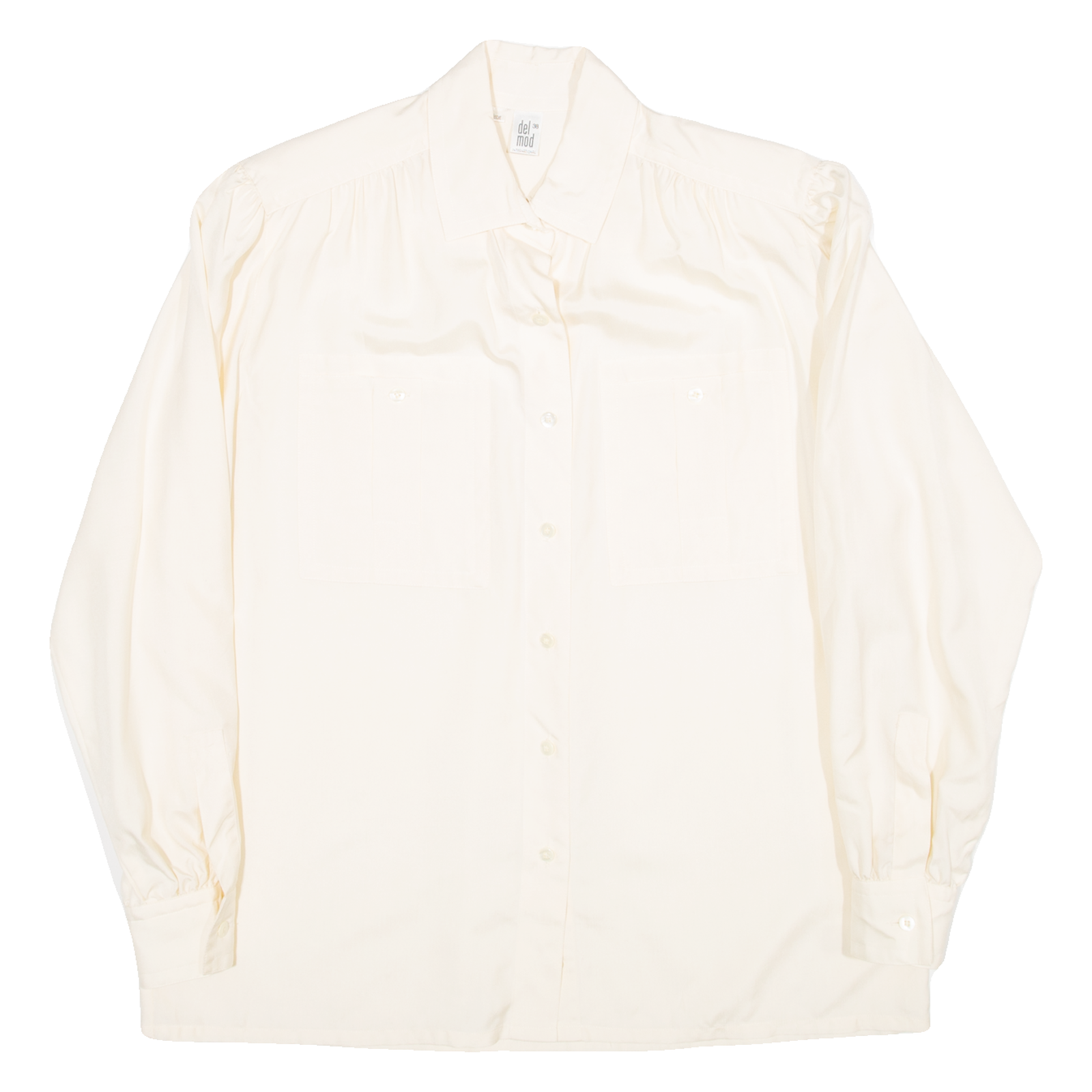 DEL MOD Mens Plain Shirt Yellow Long Sleeve XL Refurbished - N/A refurbished available on Cerqular