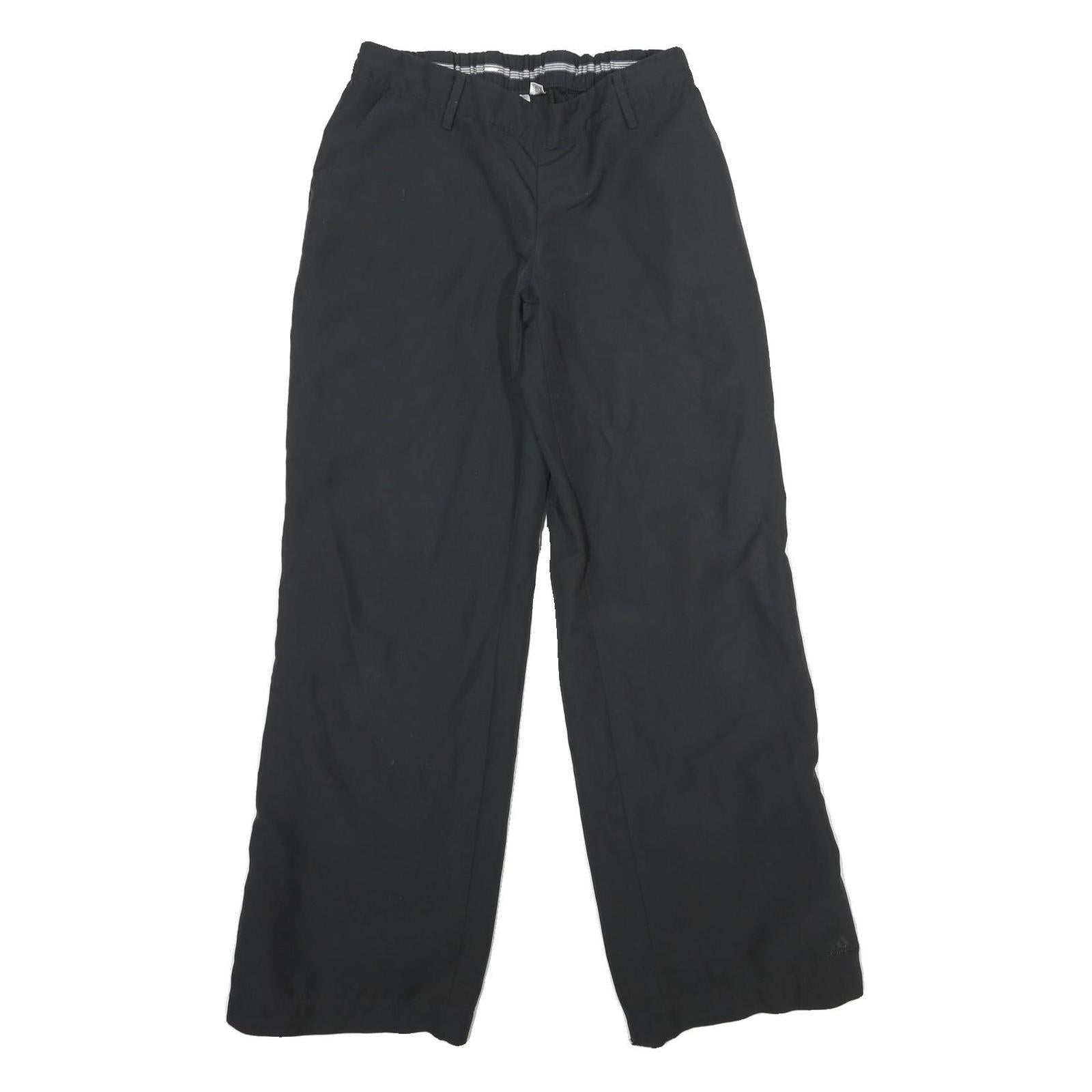 ADIDAS Womens Black Regular Fit Straight Polyester Trousers W28 L30 Comfortable Refurbished - N/A refurbished available on Cerqular