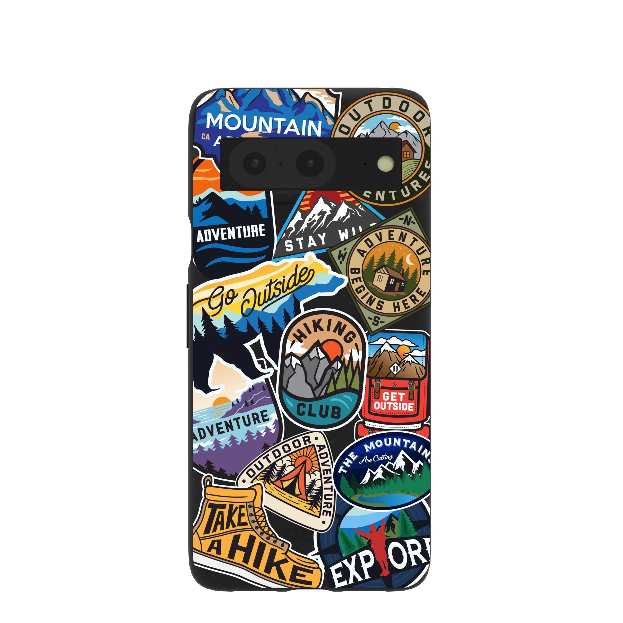 Buy Black Trail Stickers Google Pixel 8 Case Refurbished - $65.00 Black Trail Stickers Google Pixel 8 Case Refurbished - Pela Case refurbished available on Cerqular