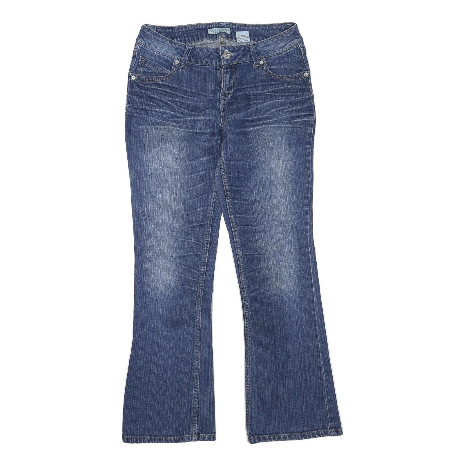 PARIS BLUES Womens Jeans Blue Regular Bootcut Denim Medium W28 L28 Stylish Refurbished - N/A refurbished available on Cerqular