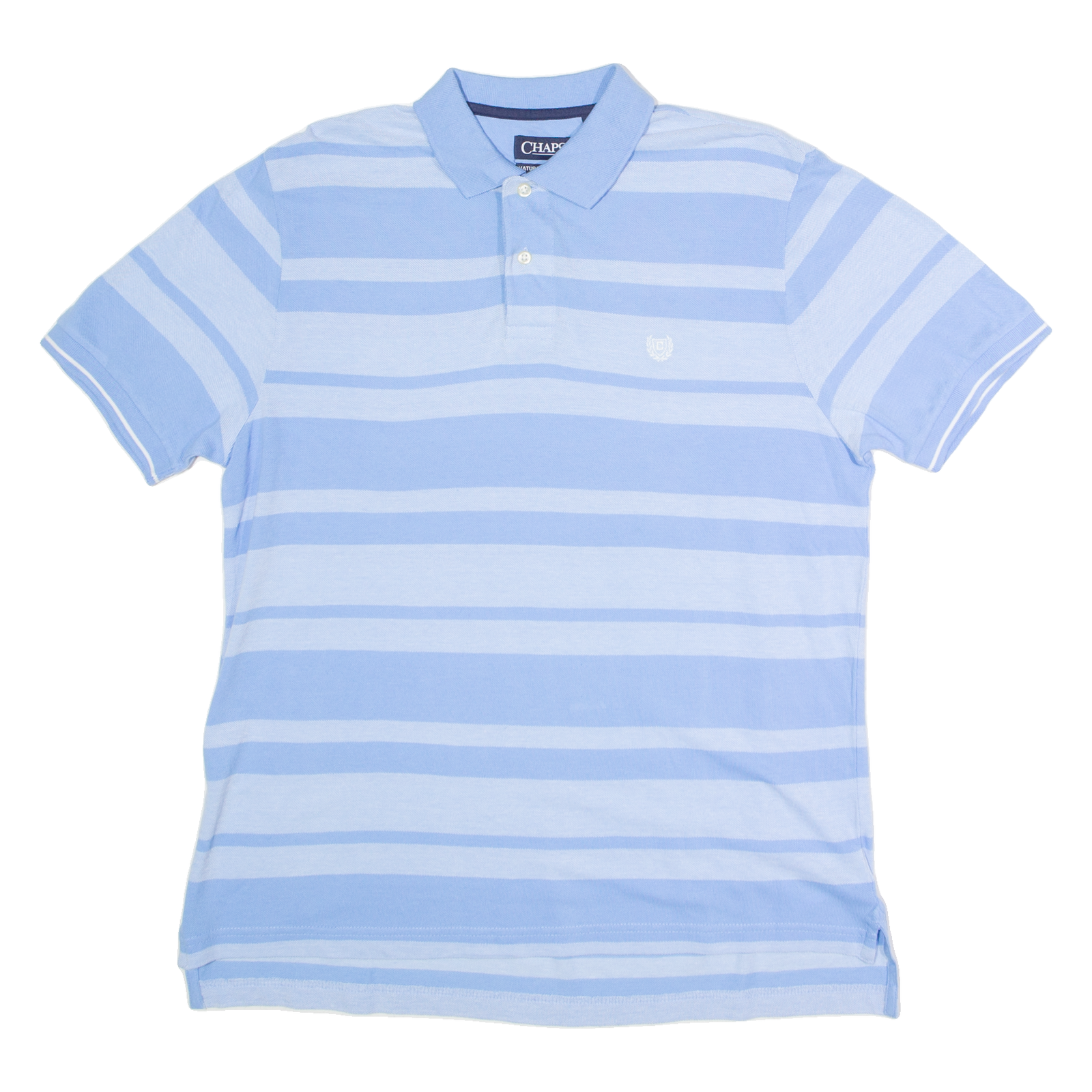 CHAPS Mens Polo Shirt Blue Striped M Refurbished - N/A refurbished available on Cerqular